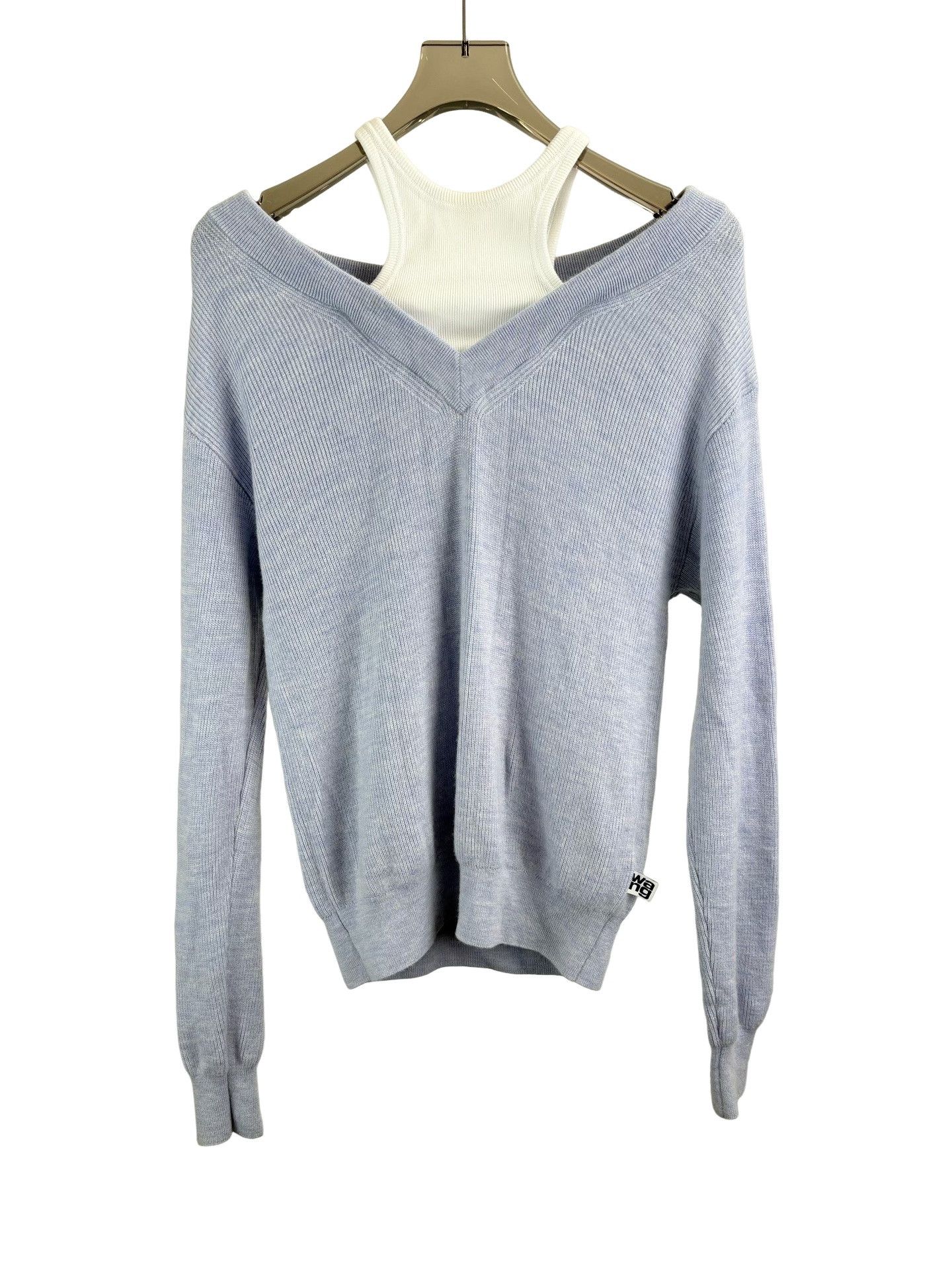 Alexander Wang Alexander Wang Layered Merino Wool Sweater S Size S / US 4 / IT 40 - 1 Thumbnail