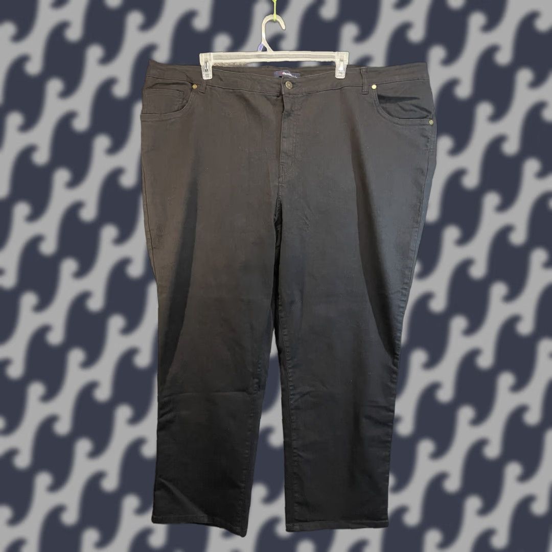Denime Denim 24/7 Jeans Mens 32W Black Cotton Solid Pants Size 24" / US 00 / IT 34 - 1 Thumbnail