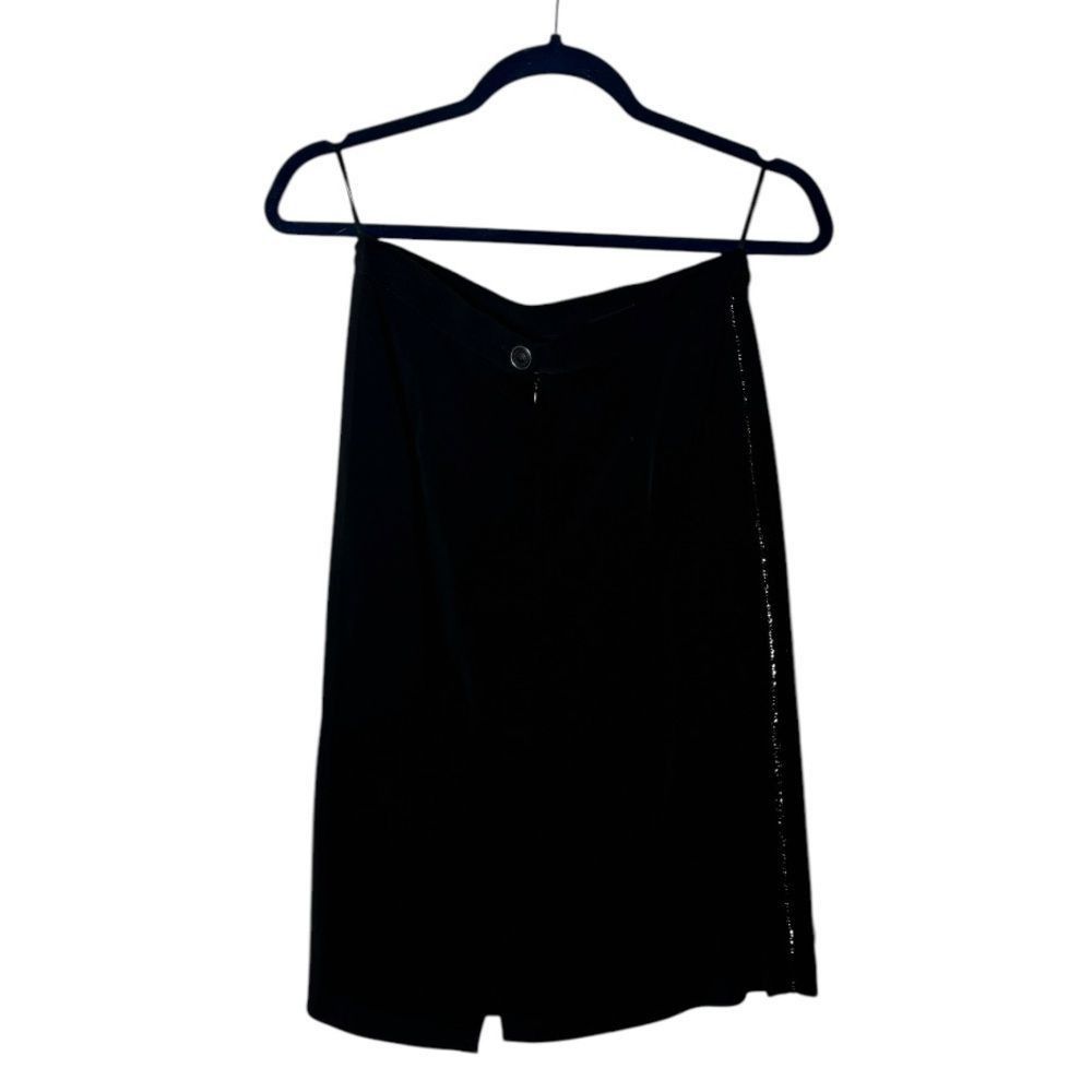 Versus Versace Versus Gianni Versace SZ 42 black embellished skirt suit set Size M / US 6-8 / IT 42-44 - 3 Thumbnail