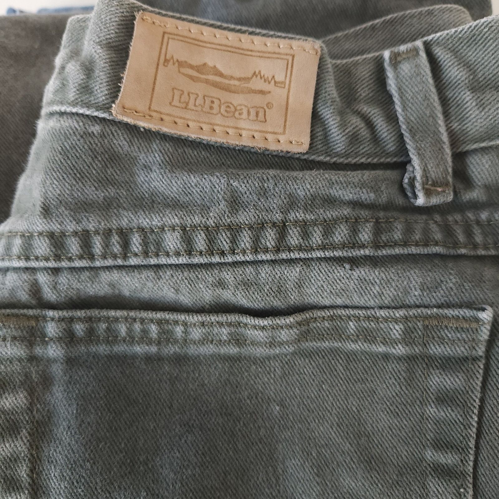 L.L. Bean Green L.L. Bean High Waisted Jeans 10 Vintage Petite Crop Size 32" / US 10 / IT 46 - 4 Thumbnail