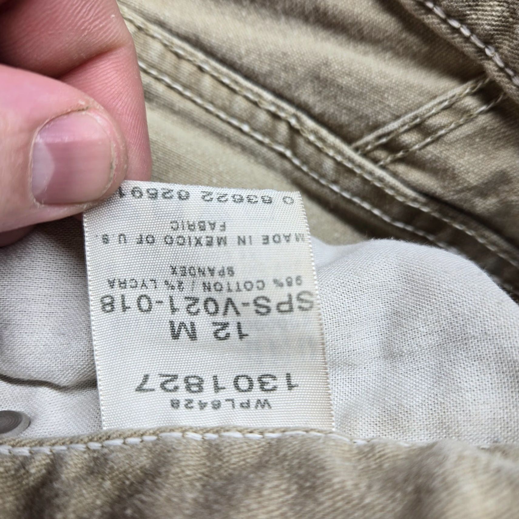 Vintage Riders Women's Pants Casual Brown 12 Adult 29 Inseam 100% Cotton Size 34" / US 12 / IT 48 - 5 Thumbnail