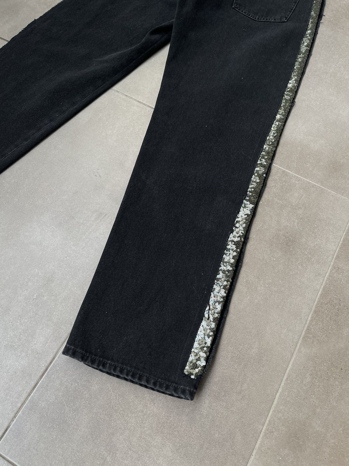 Other !DS! AW22 Koche Aplications Black Denim Pants Size US 32 / EU 48 - 9 Thumbnail