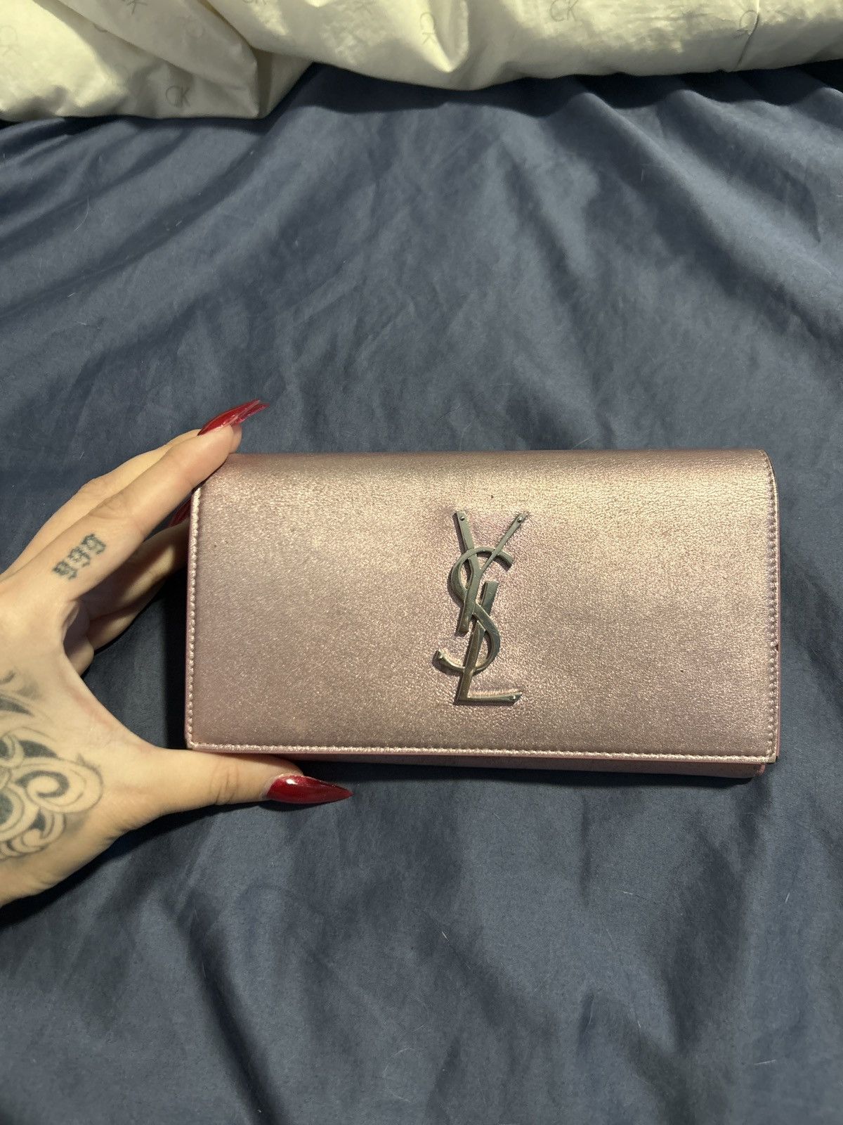 Saint Laurent Paris Saint laurent metallic pink long wallet Size ONE SIZE - 1 Thumbnail