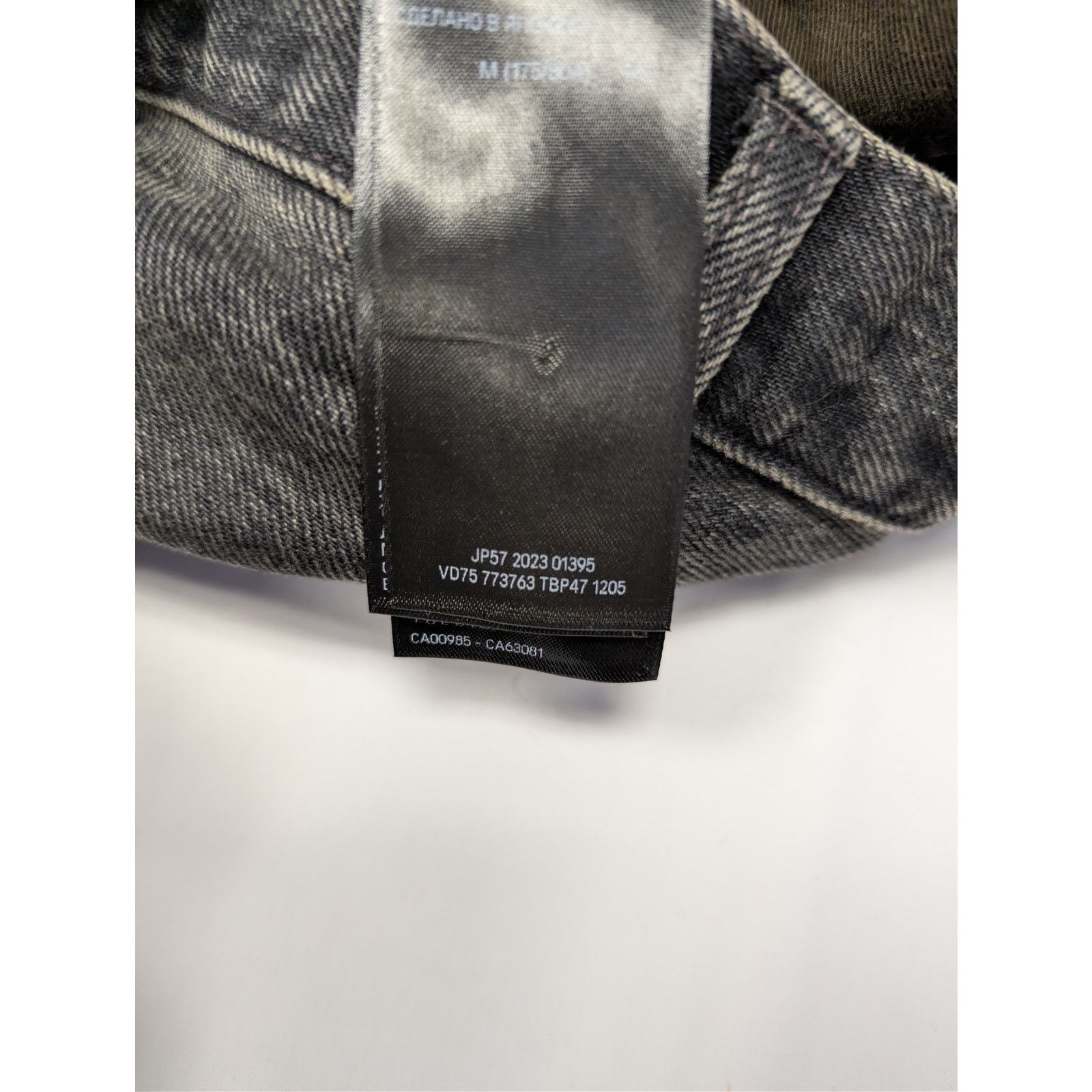 Balenciaga o1rshd1 Baggy Denim Pants in Wash Black / Marigold Size US 32 / EU 48 - 18 Thumbnail