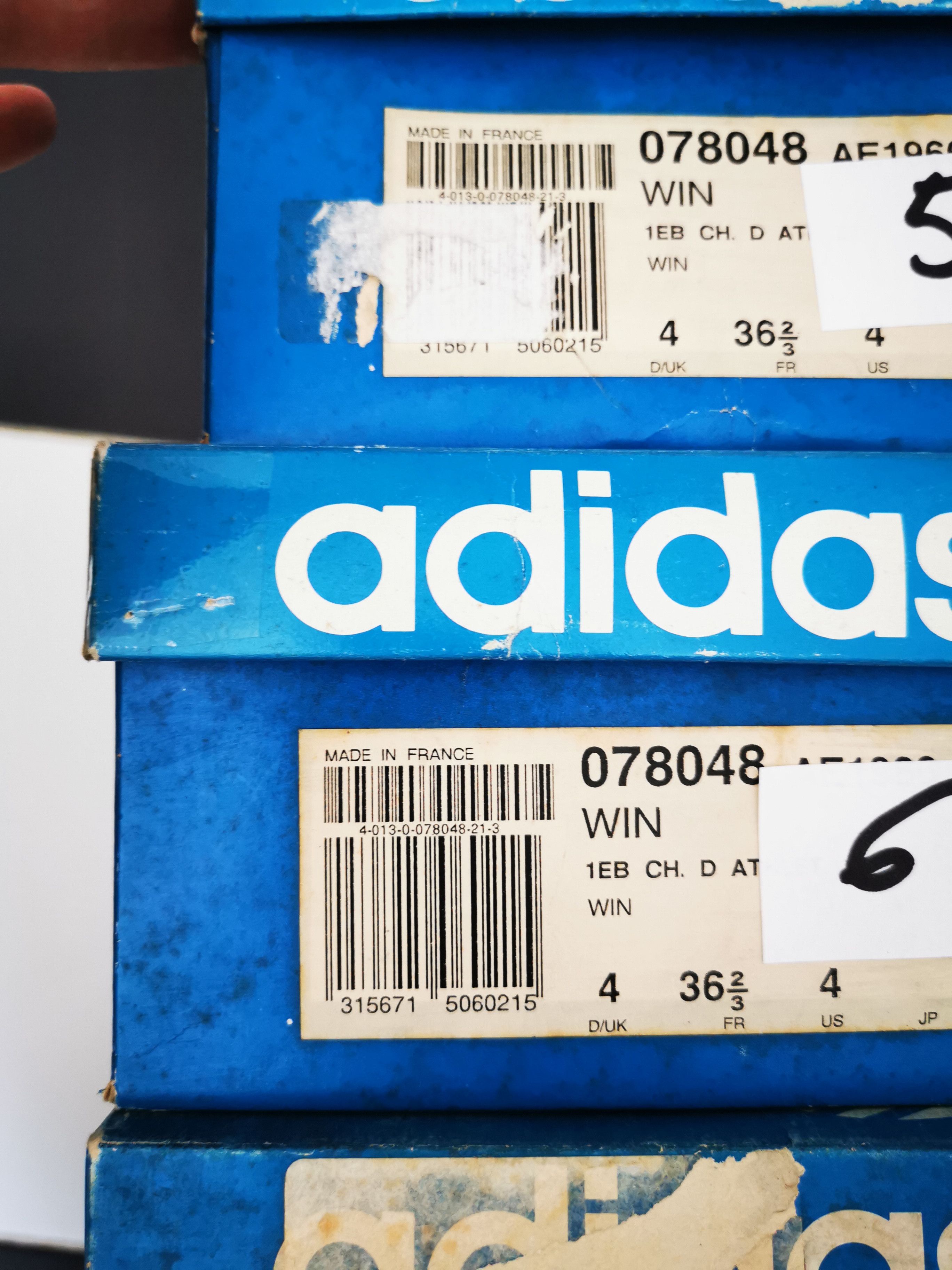 Adidas OG Vintage 80s adidas empty box Germany France Yugoslavia Size ONE SIZE - 12 Thumbnail