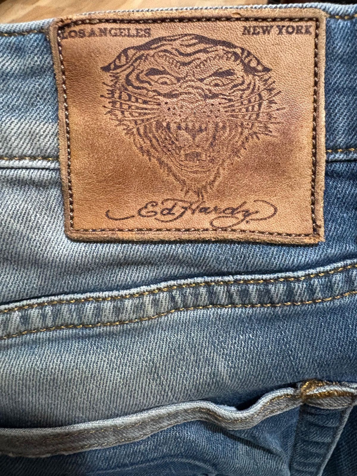 Ed Hardy Ed Hardy Dagger Vintage Jeans (Slim Fit) Size US 34 / EU 50 - 7 Thumbnail