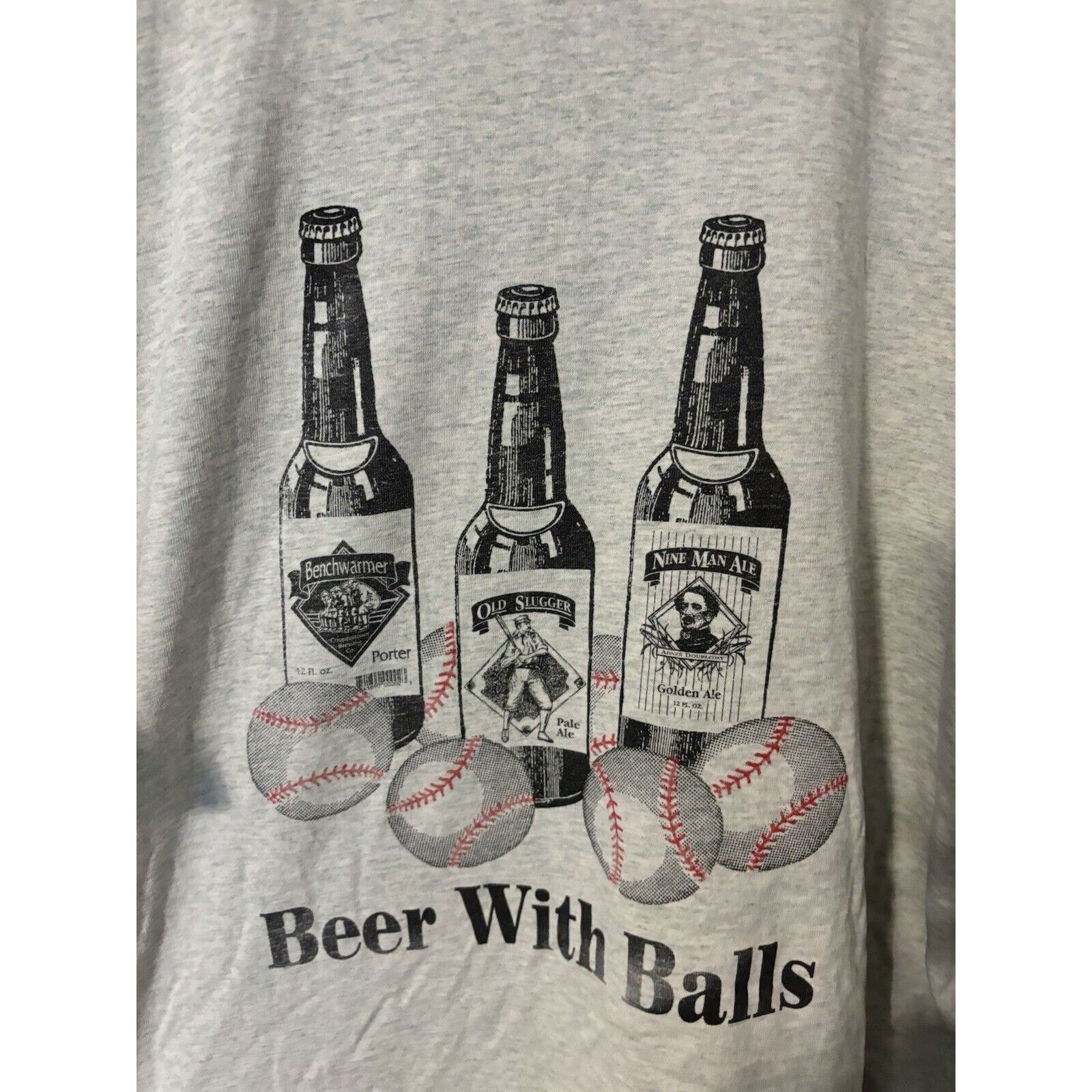 CO vintage Cooperstown balls grey T-shirt baseball size XLgrey Size US XL / EU 56 / 4 - 4 Thumbnail