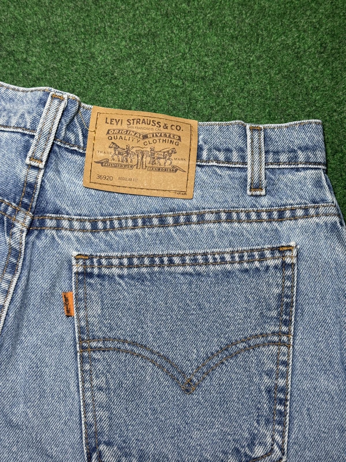 Levi's Vintage Clothing Levi's High Rise Women's 14 Jorts Vintage 920 7” Jean Shorts Size 36" / US 14 / IT 50 - 2 Thumbnail