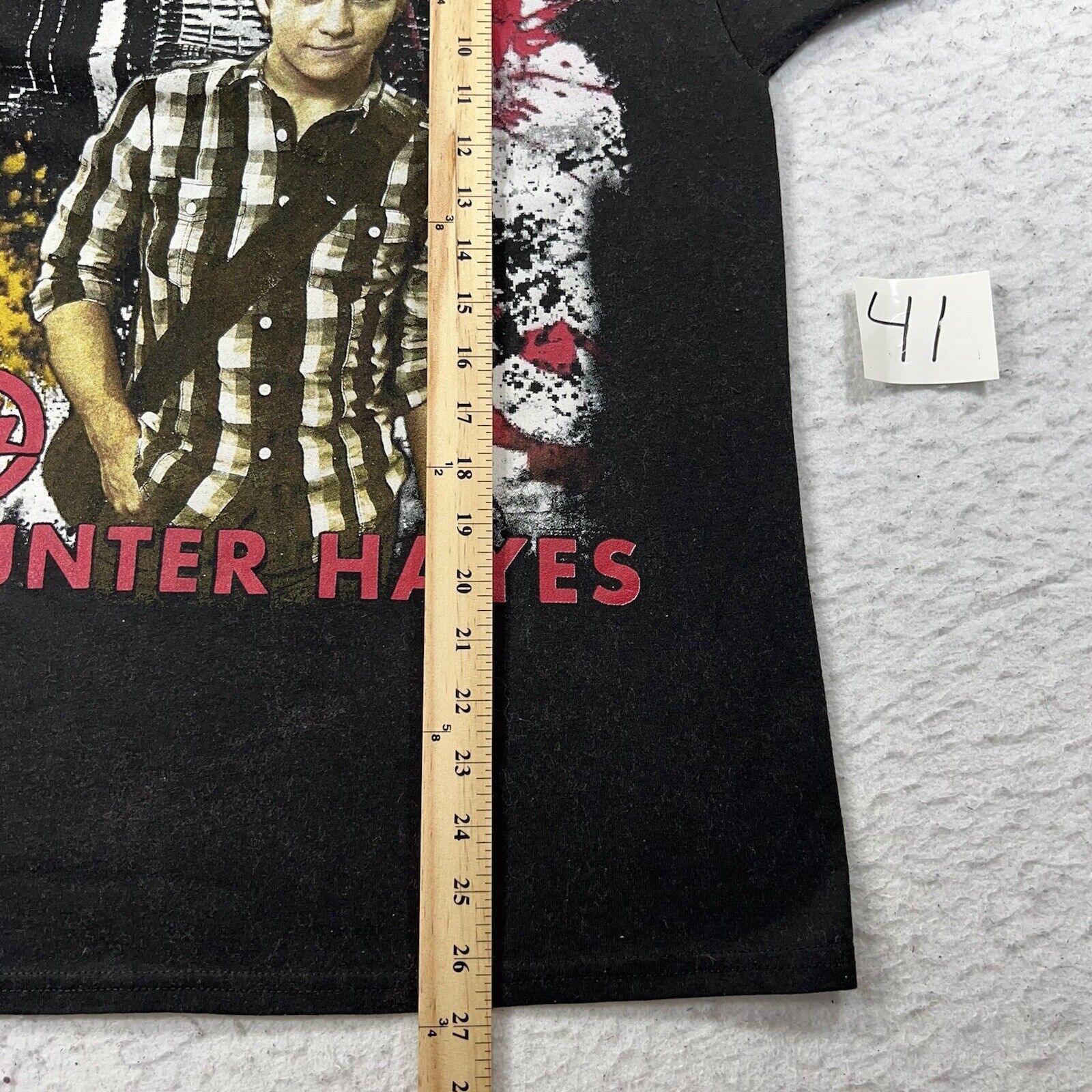 Hanes Hunter Hayes Medium Tattoo Your Name 2014 Graphic T Shirt Size US M / EU 48-50 / 2 - 9 Thumbnail