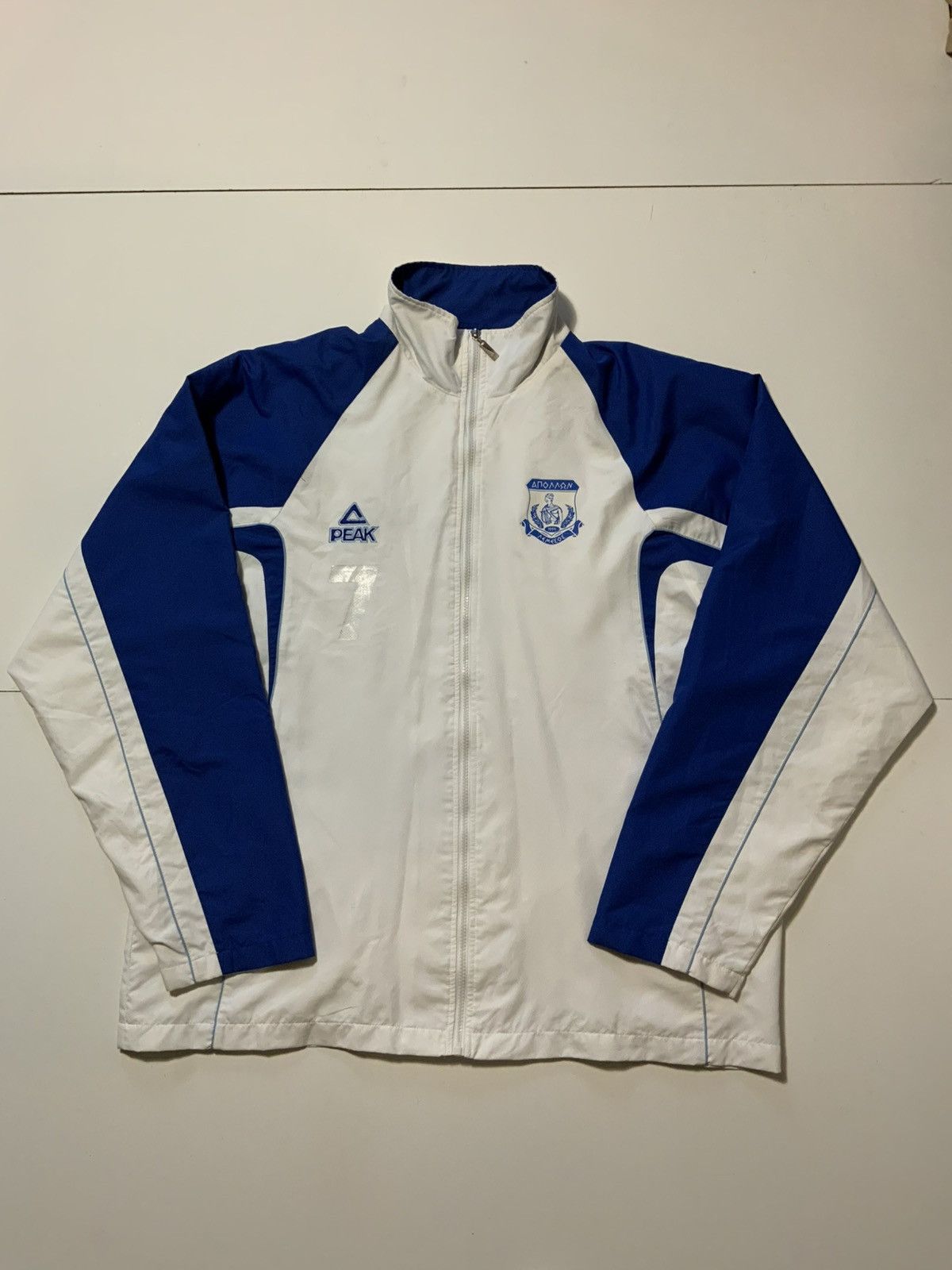 Other Peak Apollon Limassol FC AFC Cyprus Windbreaker Zip Jacket Size US XL / EU 56 / 4 - 1 Thumbnail