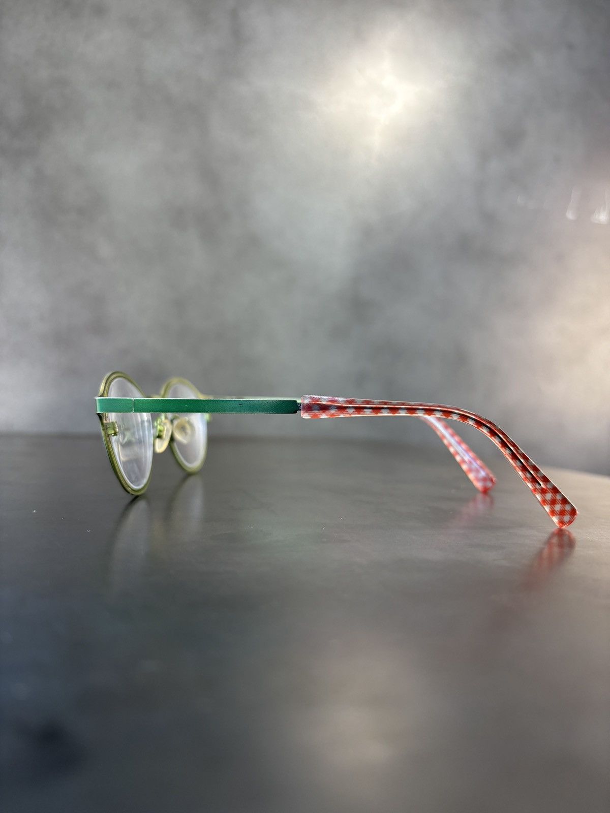 Designer Jean Lafont Paris Frames Green Metal Rebus 4030 Eyeglasses Size ONE SIZE - 7 Thumbnail