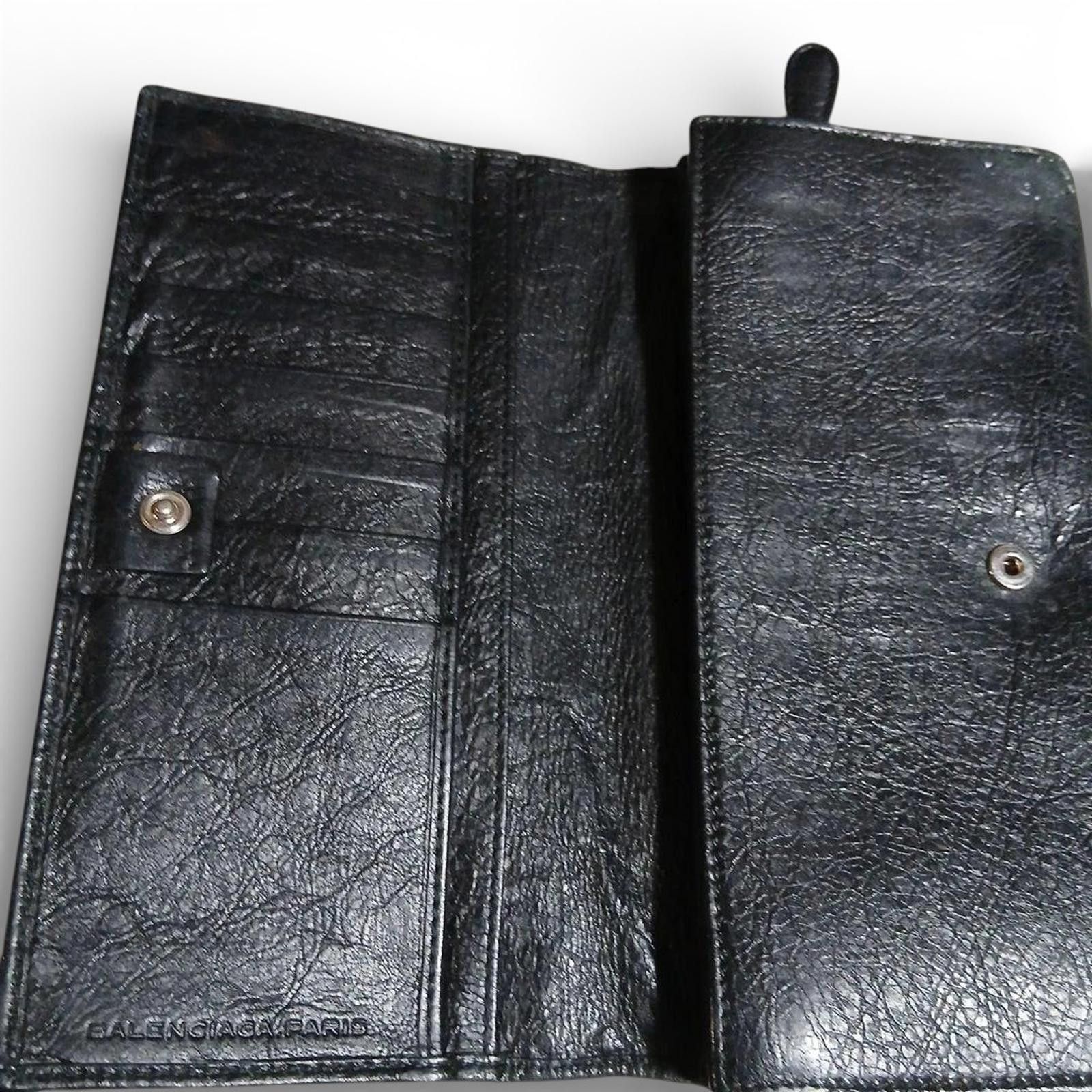 Balenciaga Balenciaga - Black Leather Zip Wallet Size ONE SIZE - 3 Thumbnail