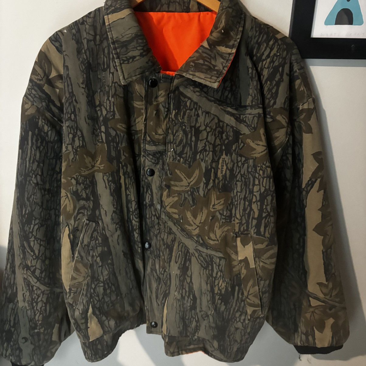 Vintage Vintage 1990s Trebark Realtree Camo Bomber Jacket Size US L / EU 52-54 / 3 - 1 Thumbnail