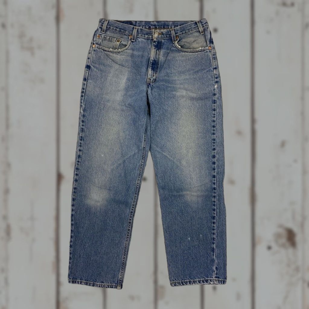 Levi's VINTAGE Levi's Levi's 550 Jeans 550 Mens 33x30 30in Inseam Cotton Denim Blue USA Made Relaxed Straight High Rise 550 Model Men Size US 33 - 1 Thumbnail