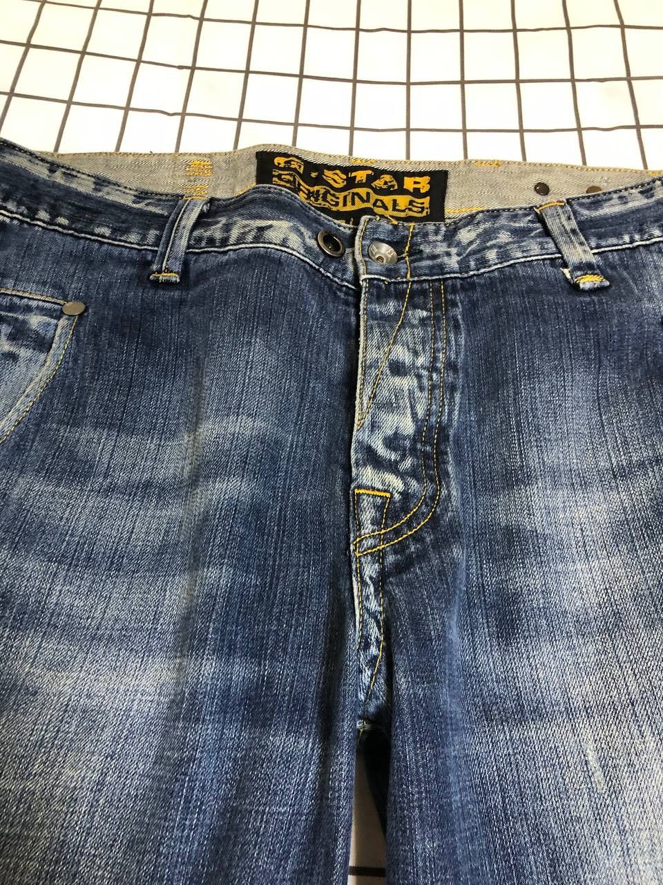 G-Star G-Star Originals Raw Blue Denim Bootcut Dark Wash Mid Rise Size US 34 / EU 50 - 6 Thumbnail