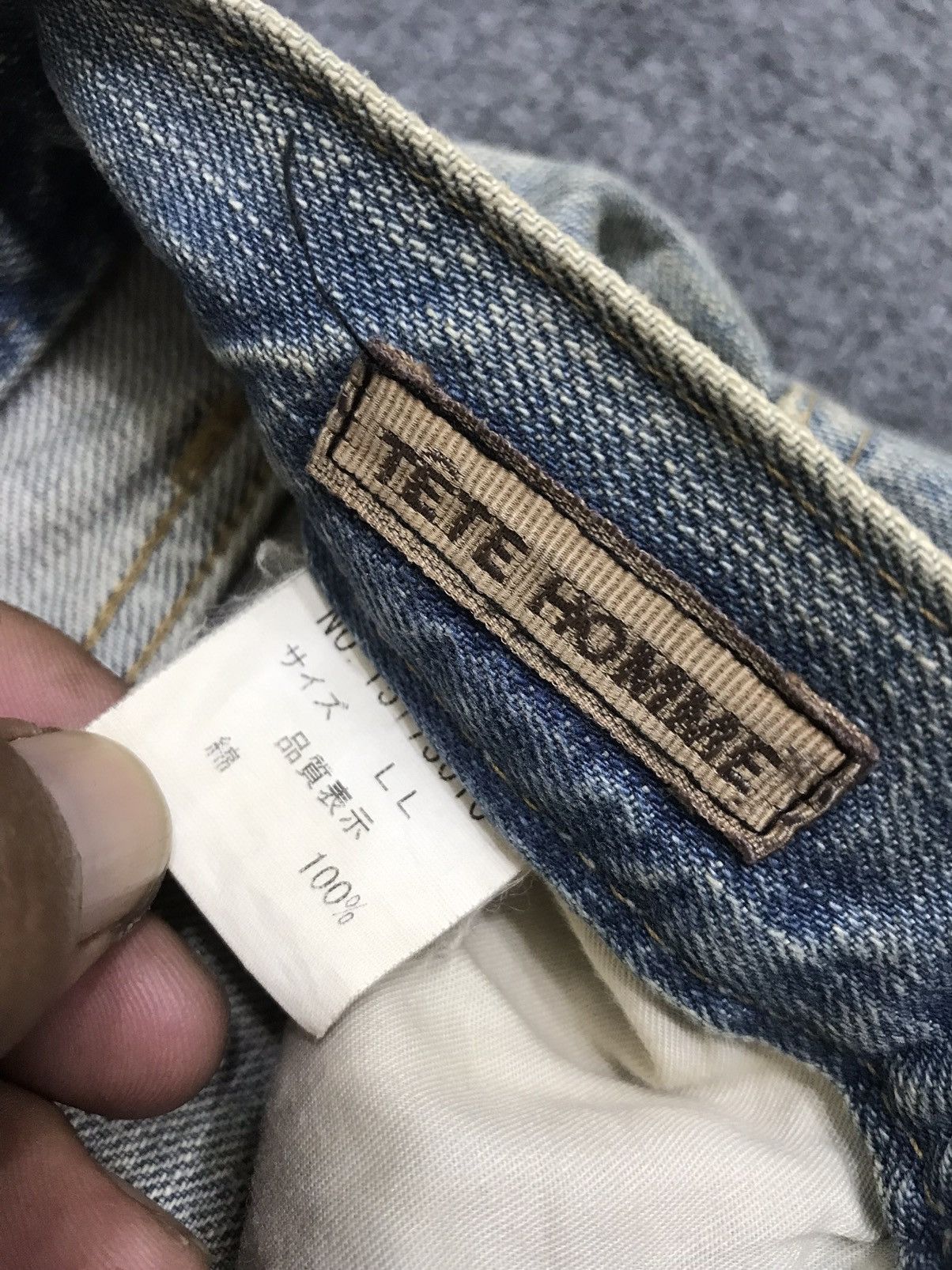 Japanese Brand × Tete Homme 💥ARCHIVAL💥TETE HOMME DIRTY DISTRESSED DENIM F129 Size US 34 / EU 50 - 16 Thumbnail