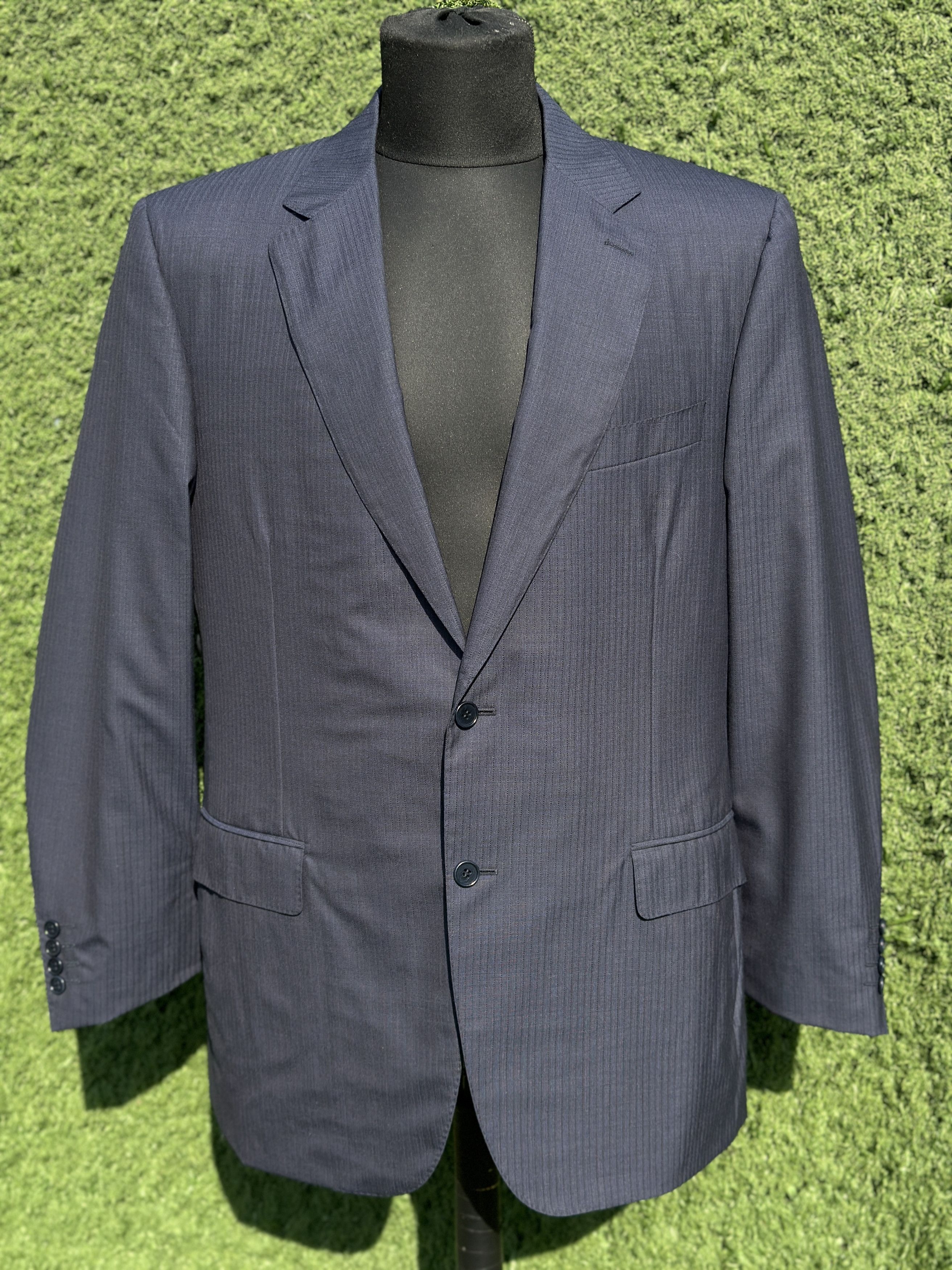 Canali Canali Sir Montreux Wool Blazer Jacket Navy EU 54 Size 54R - 1 Thumbnail