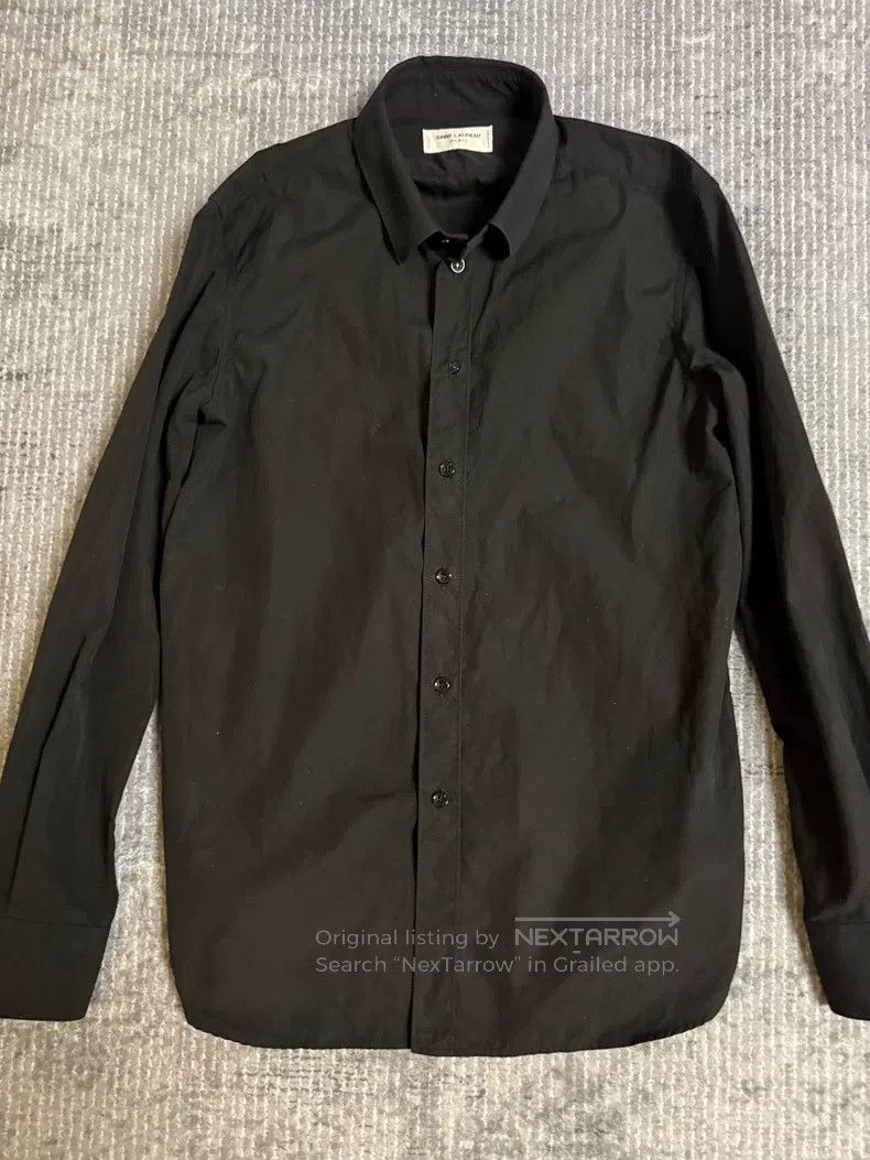 Saint Laurent Paris Saint Laurent Paris Classic black basic shirt i Size S / US 4 / IT 40 - 2 Thumbnail