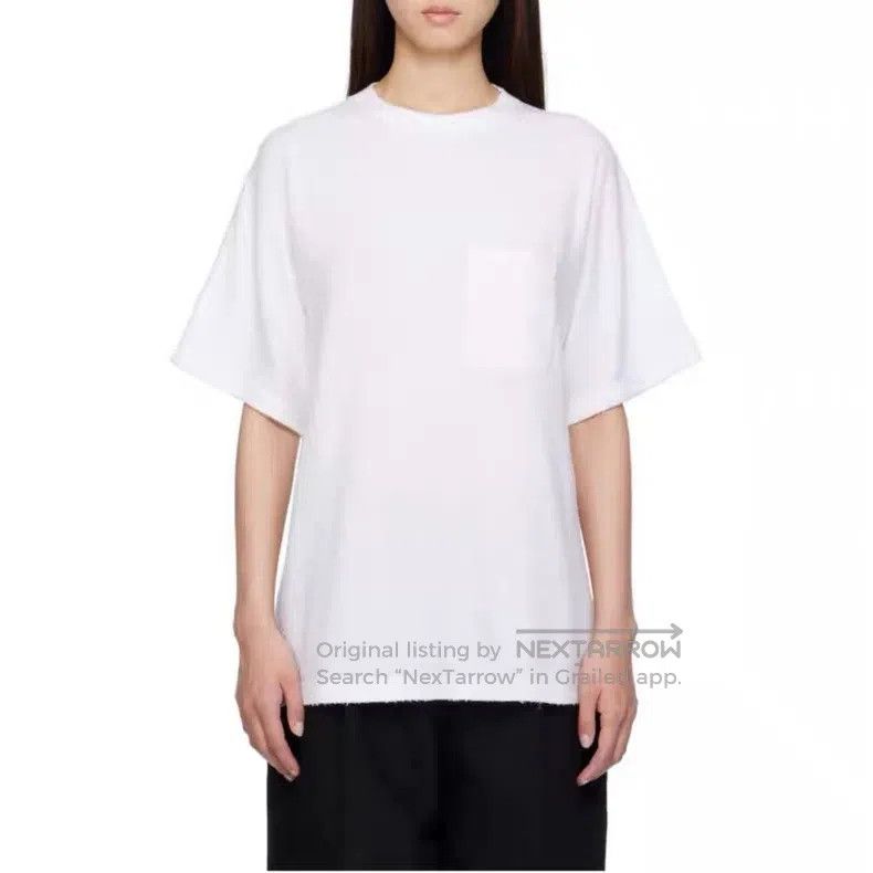 The Row The Row Pure White Loose Crew Neck Short Sleeve Tee Size XS / US 0-2 / IT 36-38 - 2 Thumbnail