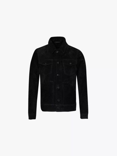 Tom Ford o1sm1stk0824 Suede Jacket in Black Size US L / EU 52-54 / 3 - 1 Preview