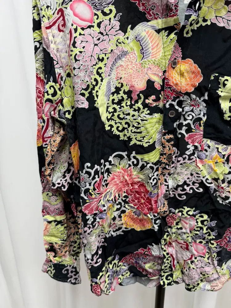 Yohji Yamamoto Sz 3 Yohji Yamamoto Mafia Flower Shirt Size US L / EU 52-54 / 3 - 4 Thumbnail