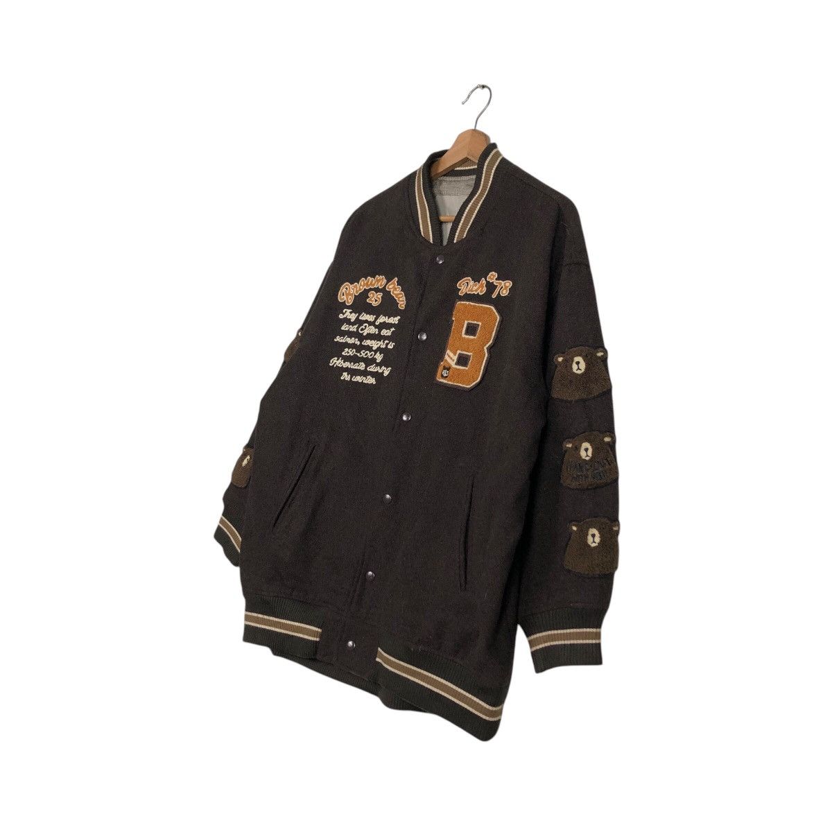Hysteric Glamour 📌Vintage Bomber Jacket Wool Rivet & Surge Big Logo Design Size US M / EU 48-50 / 2 - 3 Thumbnail