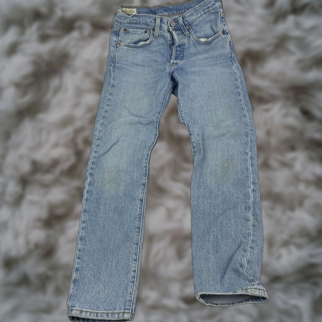 Levi's Levi's 501 Jeans Mens 26x26 Blue Denim Button Fly Straight Leg Premium 501 S Size US 26 / EU 42 - 1 Thumbnail