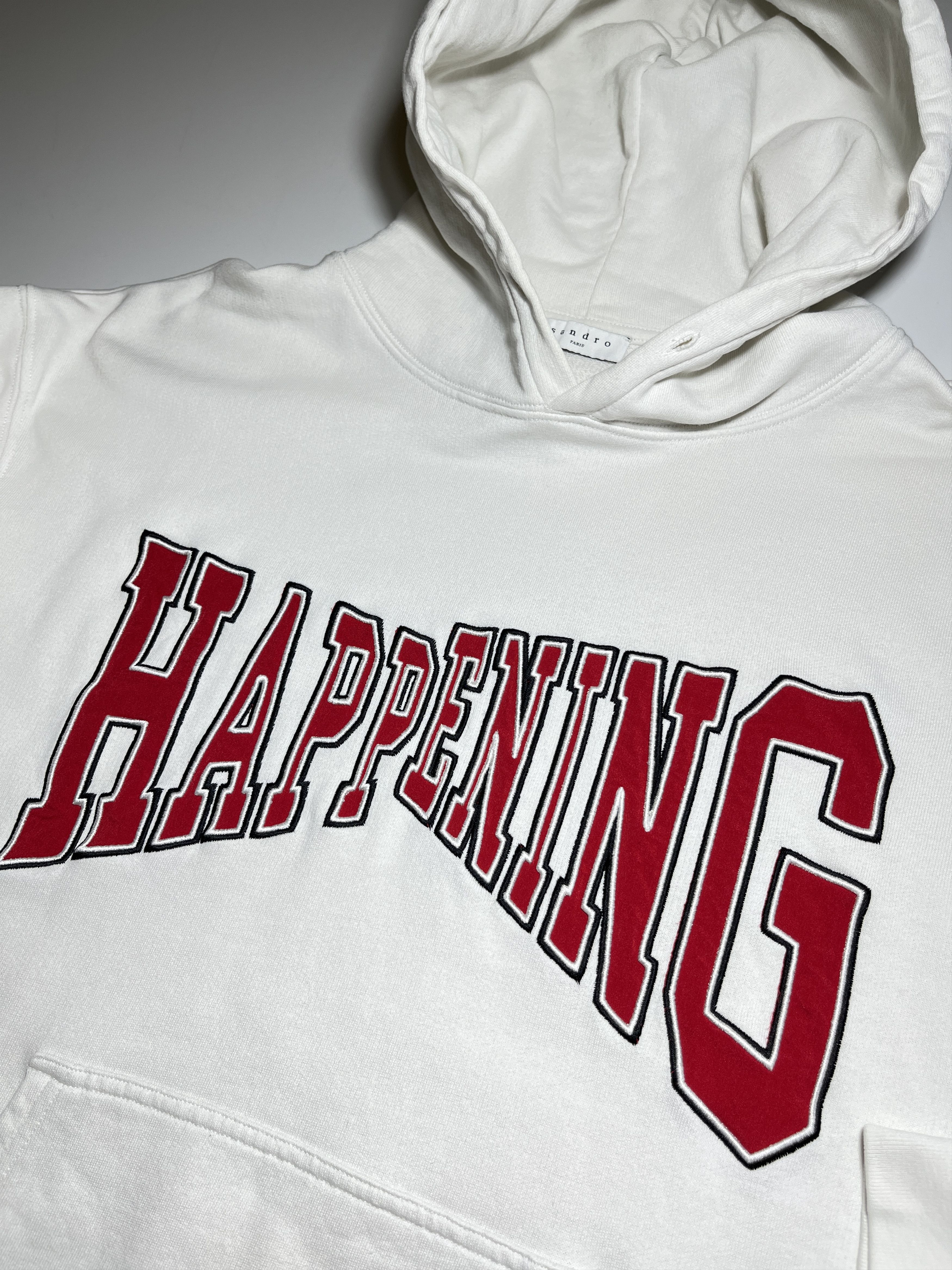Sandro Sandro Women's Happening White Hoodie Size L Size L / US 10 / IT 46 - 7 Thumbnail