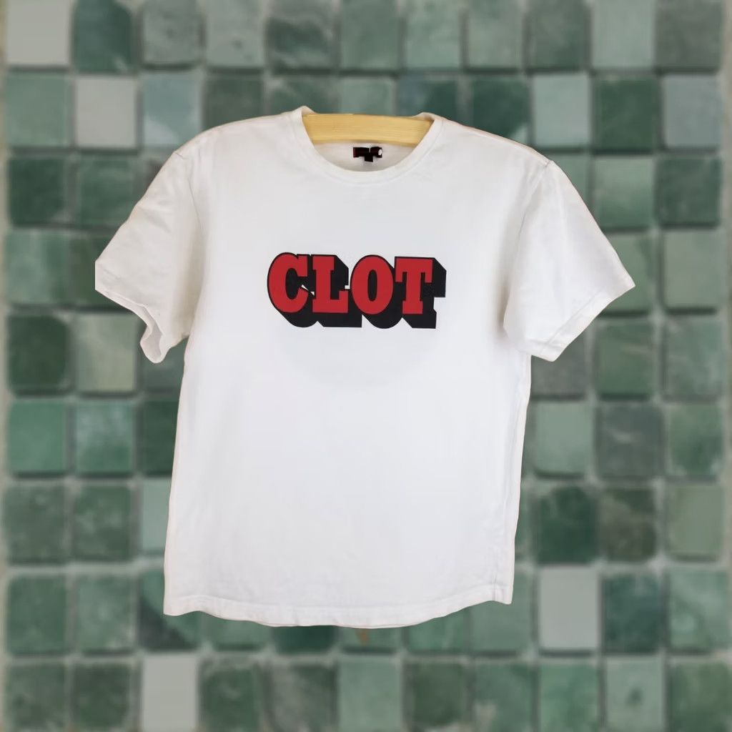CLOT VINTAGE CLOT SHIRT Men T-Shirt White Cotton M Medium Casual Street Wear 21in Chest 27in Length Size US M / EU 48-50 / 2 - 1 Thumbnail