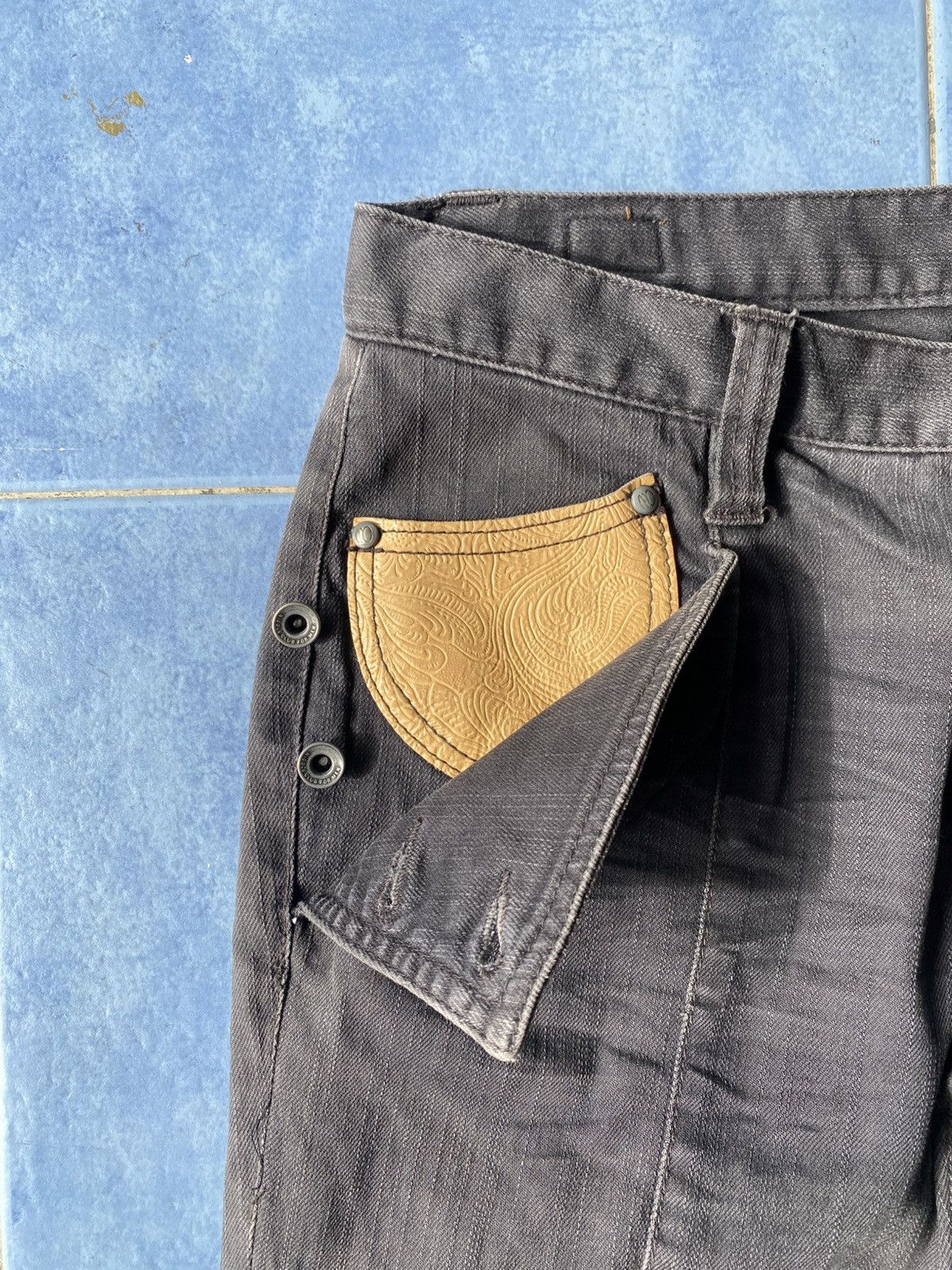 Japanese Brand Nicole Club For Men Black Denim Size US 31 - 8 Thumbnail
