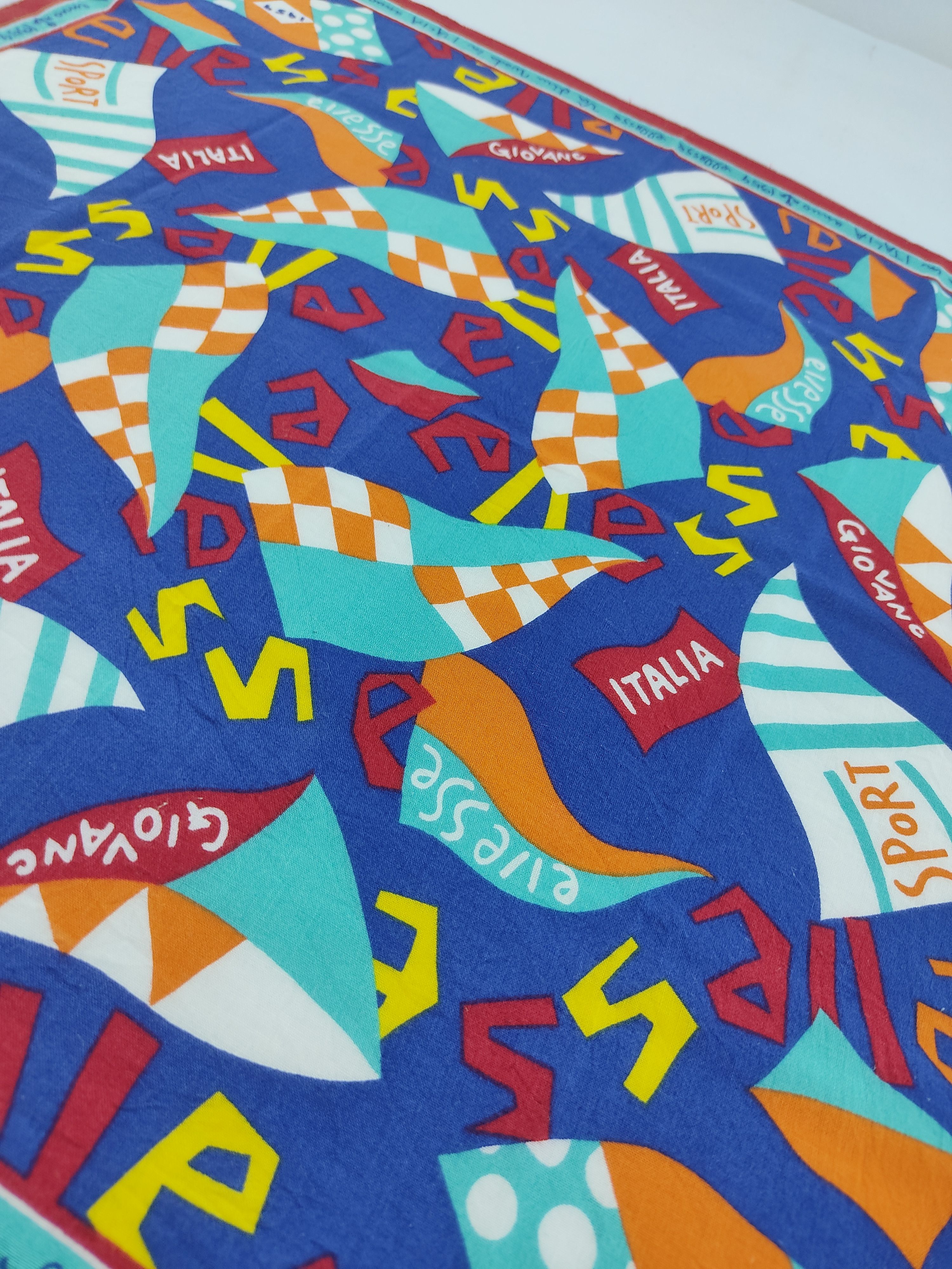 Ellesse × Vintage Vintage Ellesse Handkerchief / Neckwear / Bandana Size ONE SIZE - 4 Thumbnail