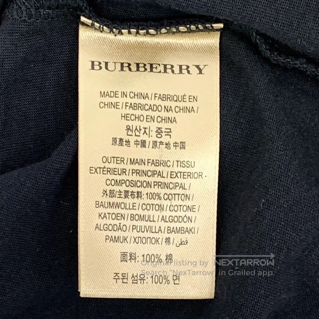 Burberry Burberry Black Warrior Embroidered Cotton Crew Neck Short Size US S / EU 44-46 / 1 - 6 Thumbnail