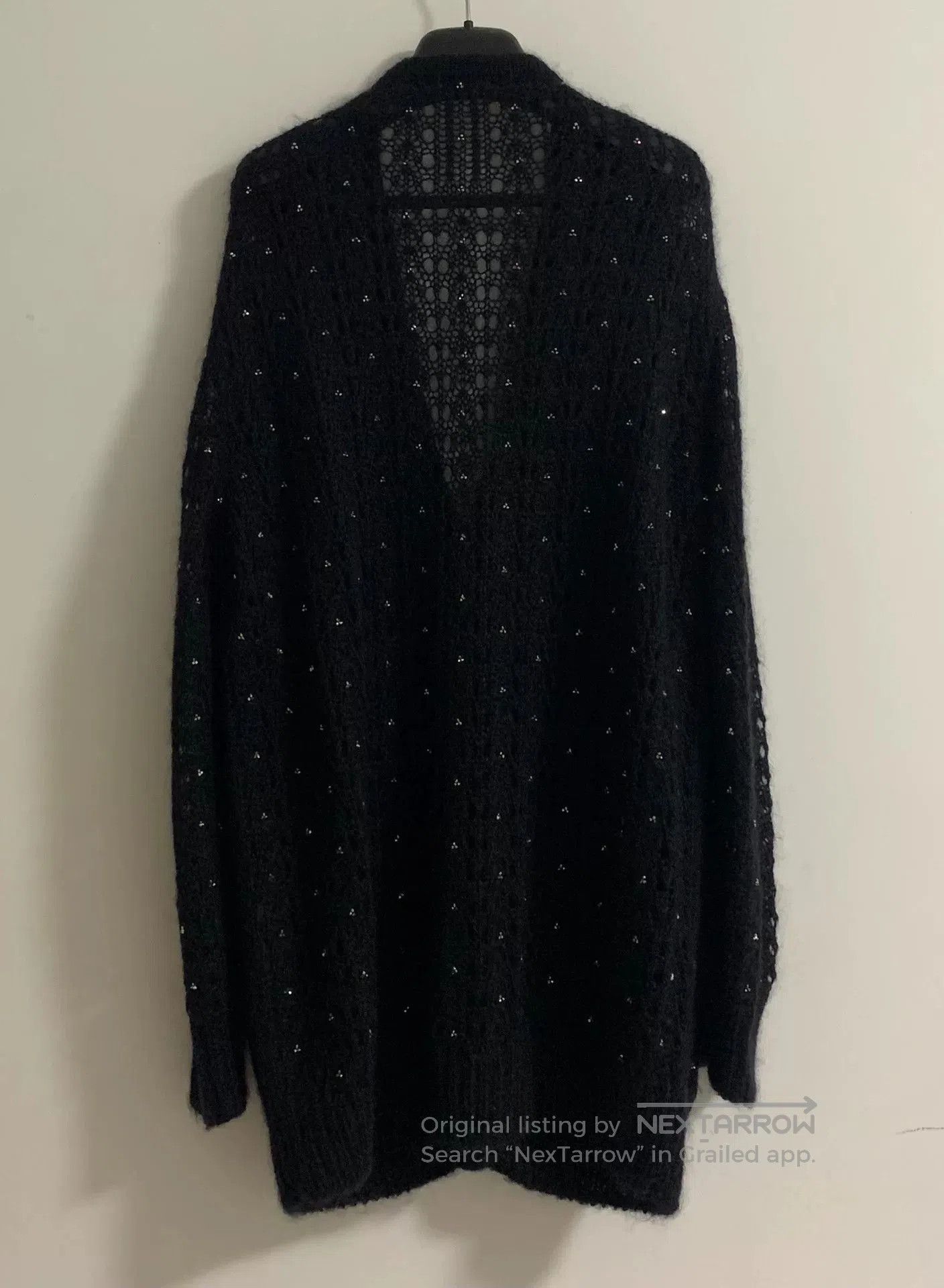 Saint Laurent Paris Saint Laurent Mohair Cardigan with Rhinestones. Size US L / EU 52-54 / 3 - 2 Thumbnail