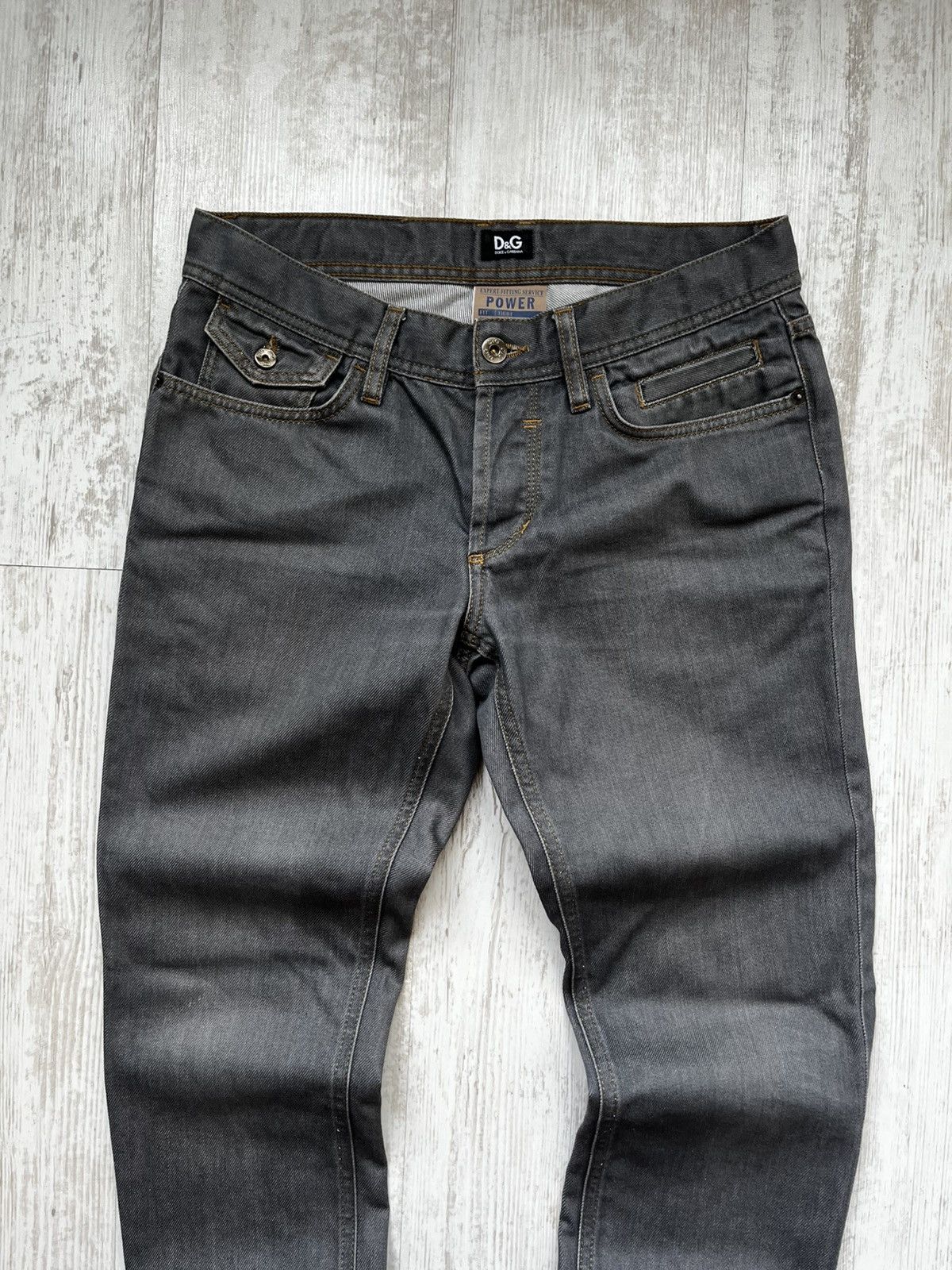 Dolce & Gabbana Dolce & Gabbana Men’s 30 Power Grey Denim Jeans Tight Fit Size US 30 / EU 46 - 3 Thumbnail