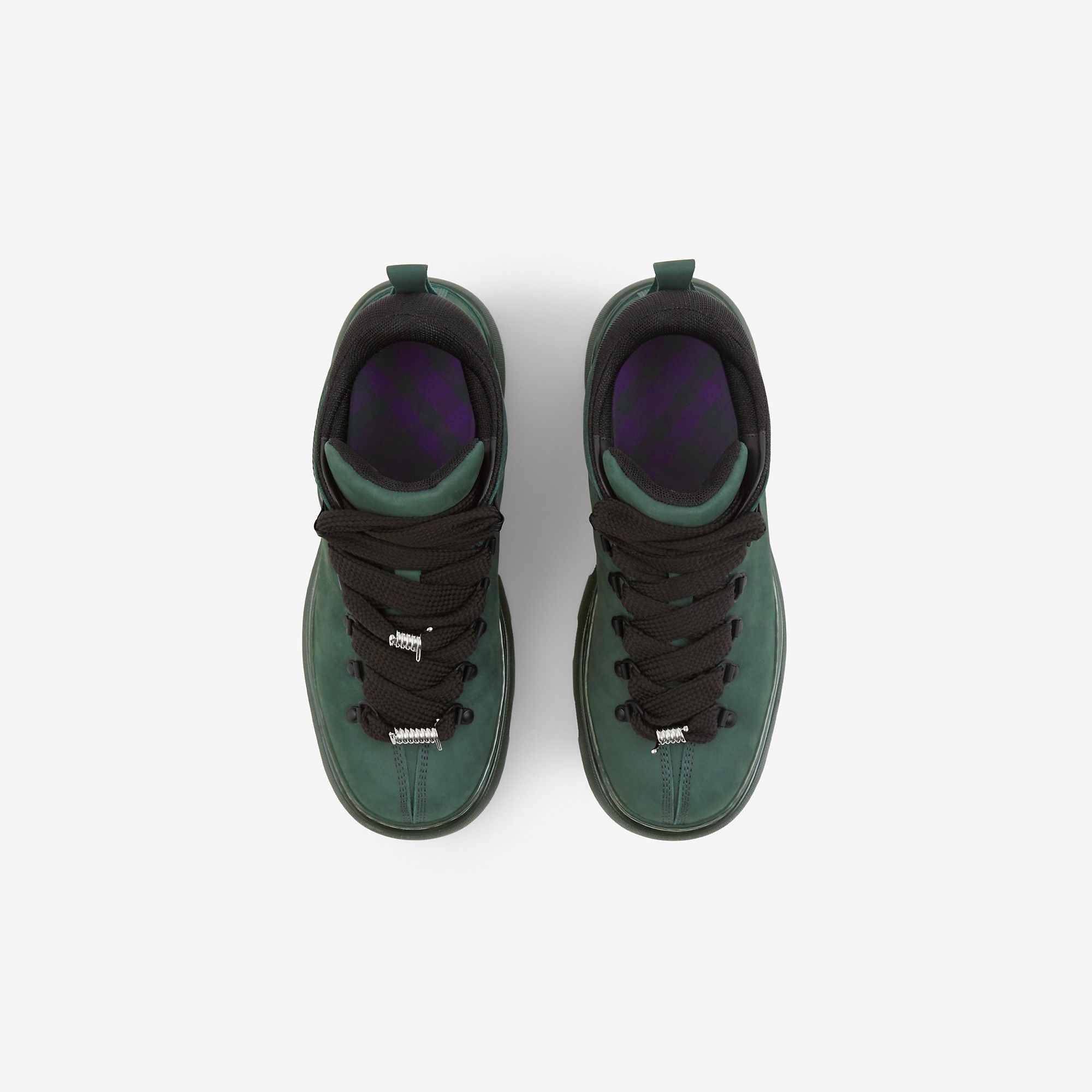 Burberry o1w1db10125 Nubuck Trek Boots in Green/Black Size US 7.5 / EU 40-41 - 5 Thumbnail
