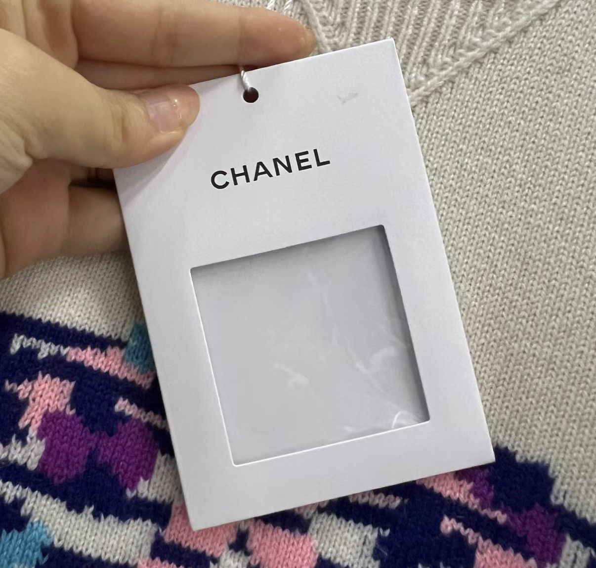 Chanel CHANEL 24P Floral Striped Intarsia Knit Sweater J41 Size XS / US 0-2 / IT 36-38 - 4 Thumbnail