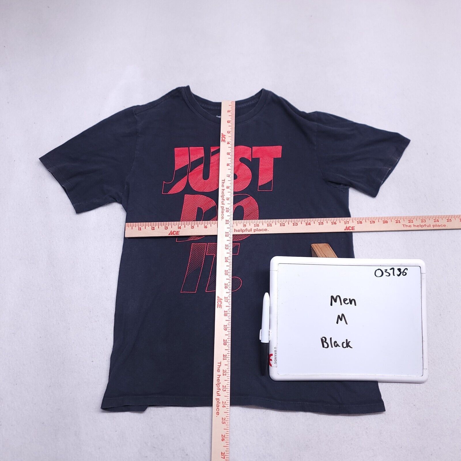 Nike The Nike Tee Just Do It Graphic Shirt Mens Size M Black Red Size US M / EU 48-50 / 2 - 6 Thumbnail