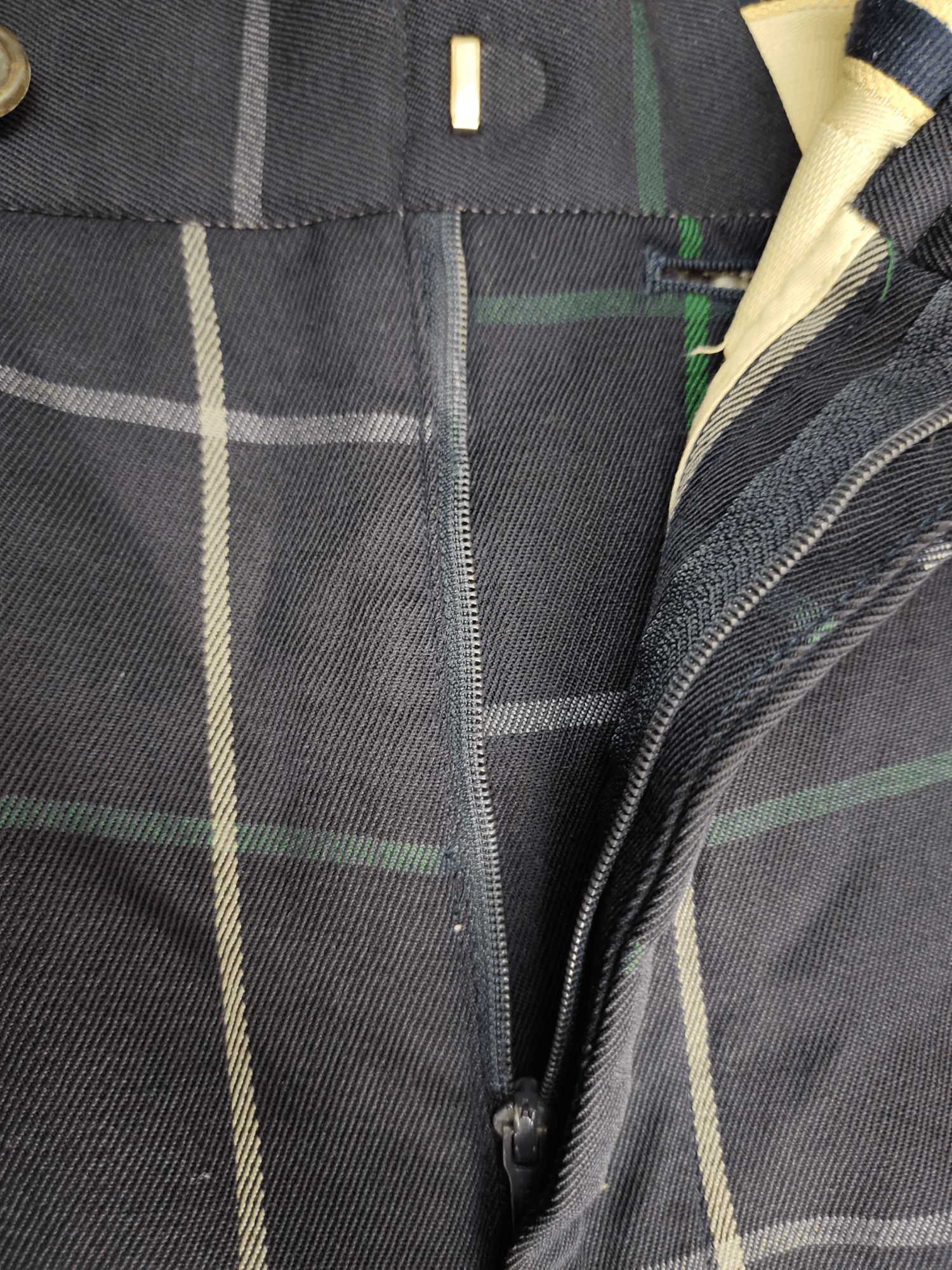 Burberry Vintage 90s Burberrys Checkered Wool Baggy Pants Size US 31 - 10 Thumbnail