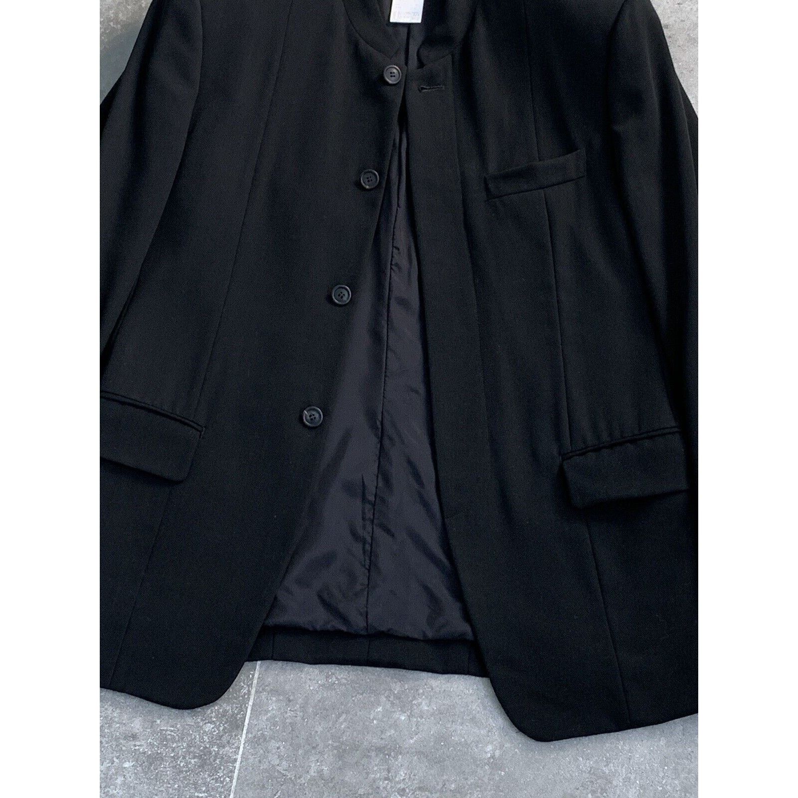 Issey Miyake × Japanese Brand × Vintage Men's ISSEY MIYAKE Wool Jacket 90s Coat Blazer SZ S EU 46-48 Size 48R - 15 Thumbnail