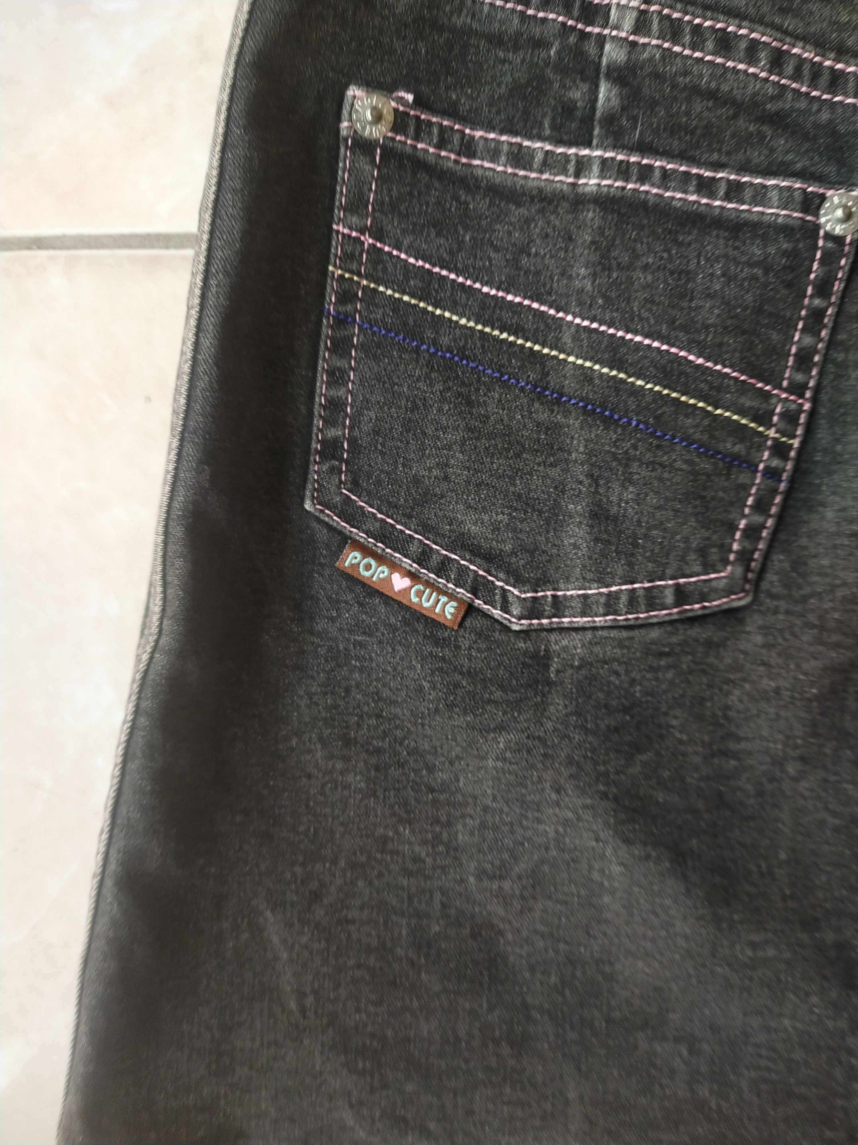 Angel Blue Angel Blue Girls Denim Mini Skirt Y2K Harajuku Kawaii Style Size 25" / US 0 / IT 36 - 6 Thumbnail