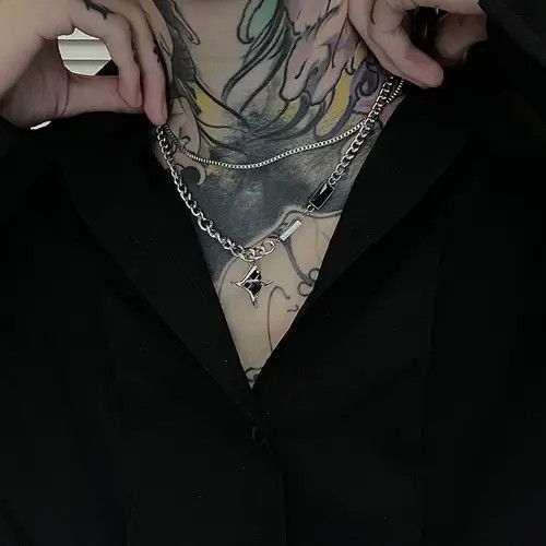 Other New Trend STEAL! Y2K Chains Necklace Chain Size ONE SIZE - 3 Thumbnail