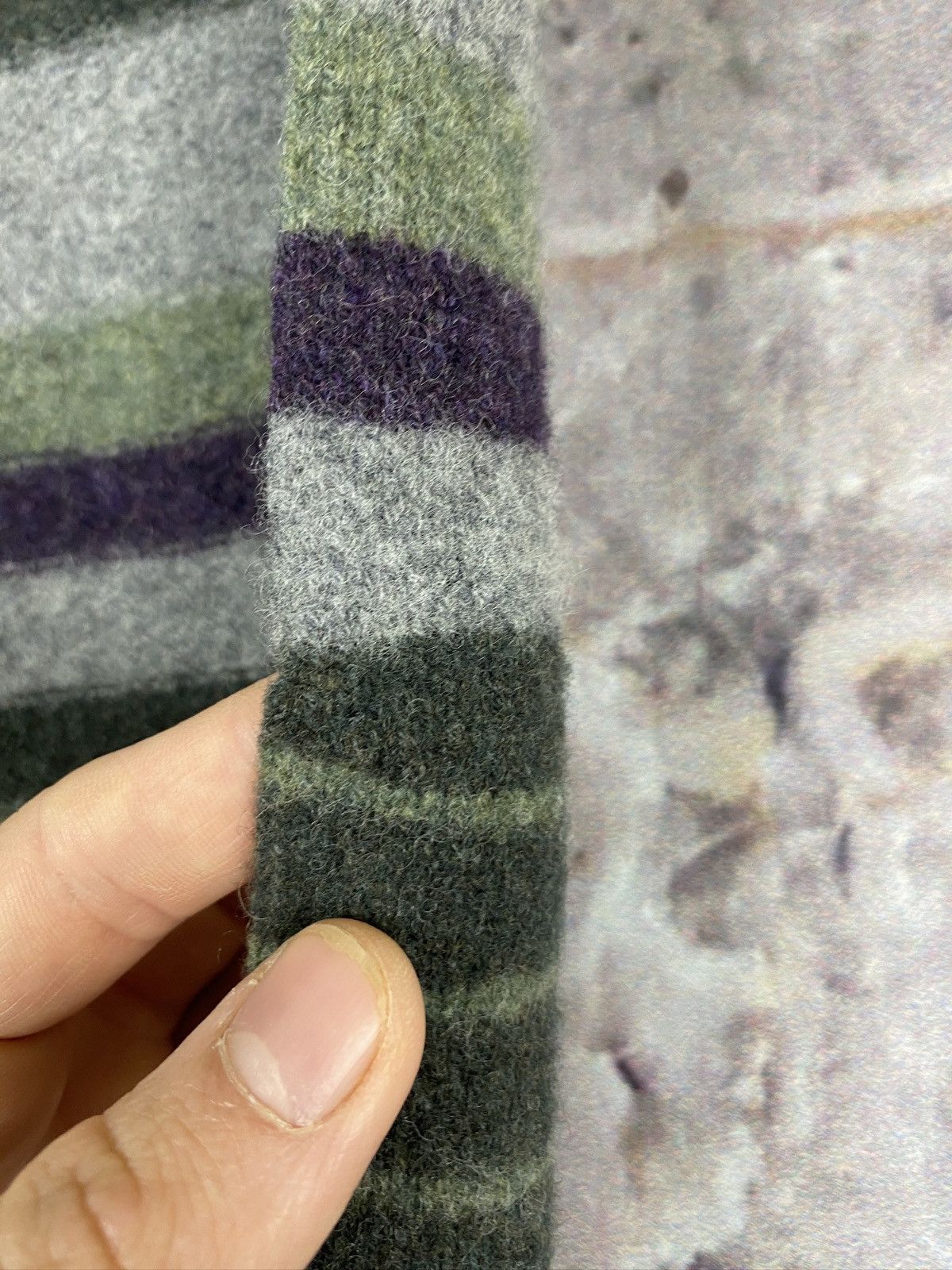 Barbour × Vintage Men’s Sheep Wool Scarf Barbour Luxury Streetwear Size ONE SIZE - 6 Thumbnail