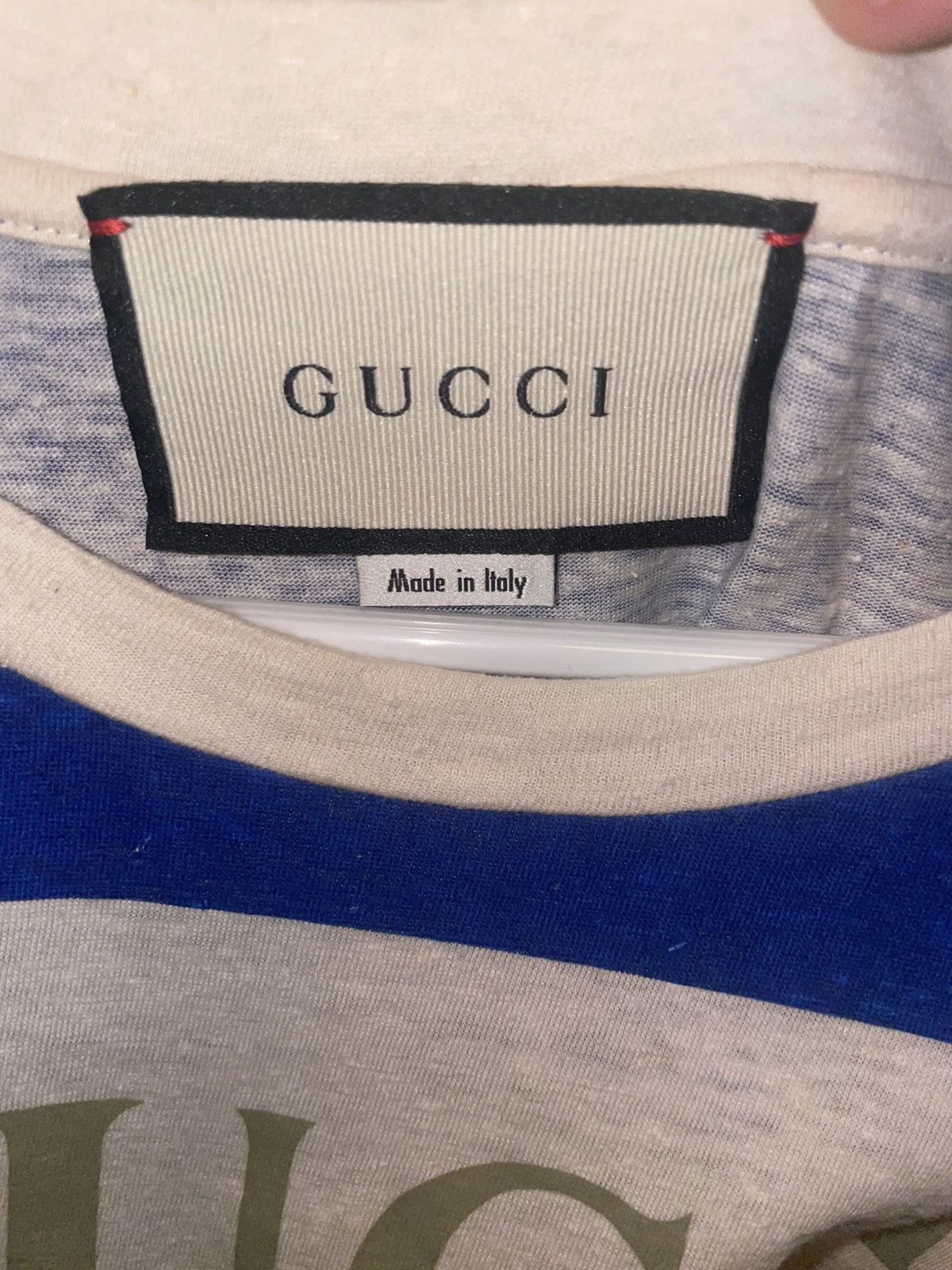 Gucci Gucci Blue White Wide Stripe T-Shirt Size US M / EU 48-50 / 2 - 3 Thumbnail