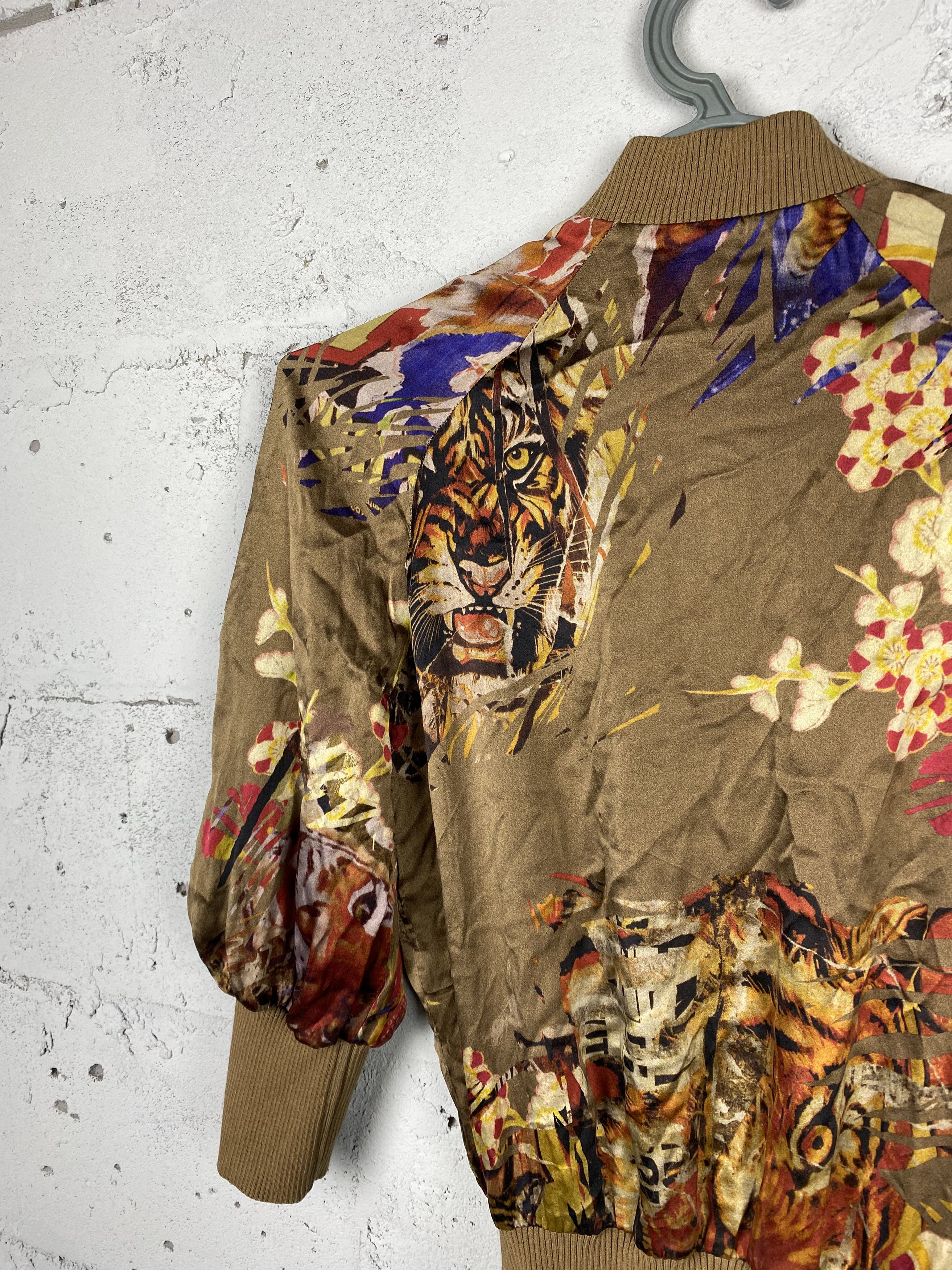 Iceberg Vintage Runway Silk Printed Iceberg Blazer Light Jacket Size XS / US 0-2 / IT 36-38 - 14 Thumbnail