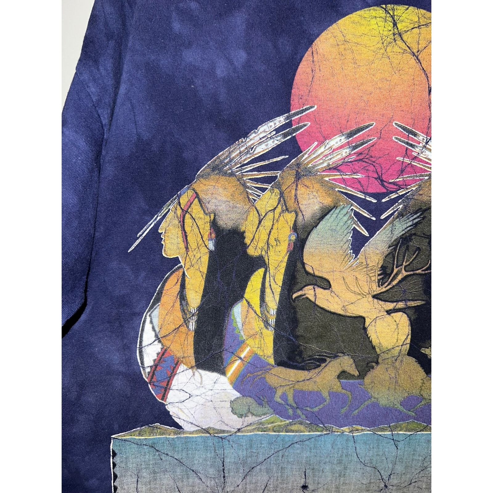 The Mountain Vintage The Mountain Gina Grey Shirt Native American Art XL Size US XL / EU 56 / 4 - 2 Thumbnail