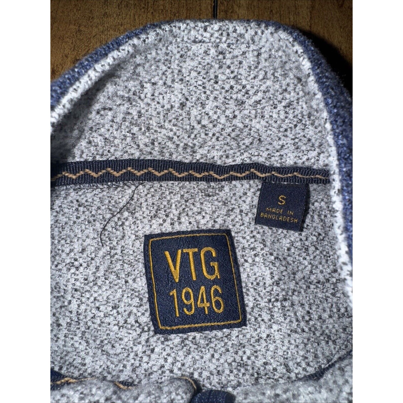 Vintage Vintage 1946 Quarter Zip Sweatshirt Blue Small 18x25 Size US S / EU 44-46 / 1 - 5 Thumbnail