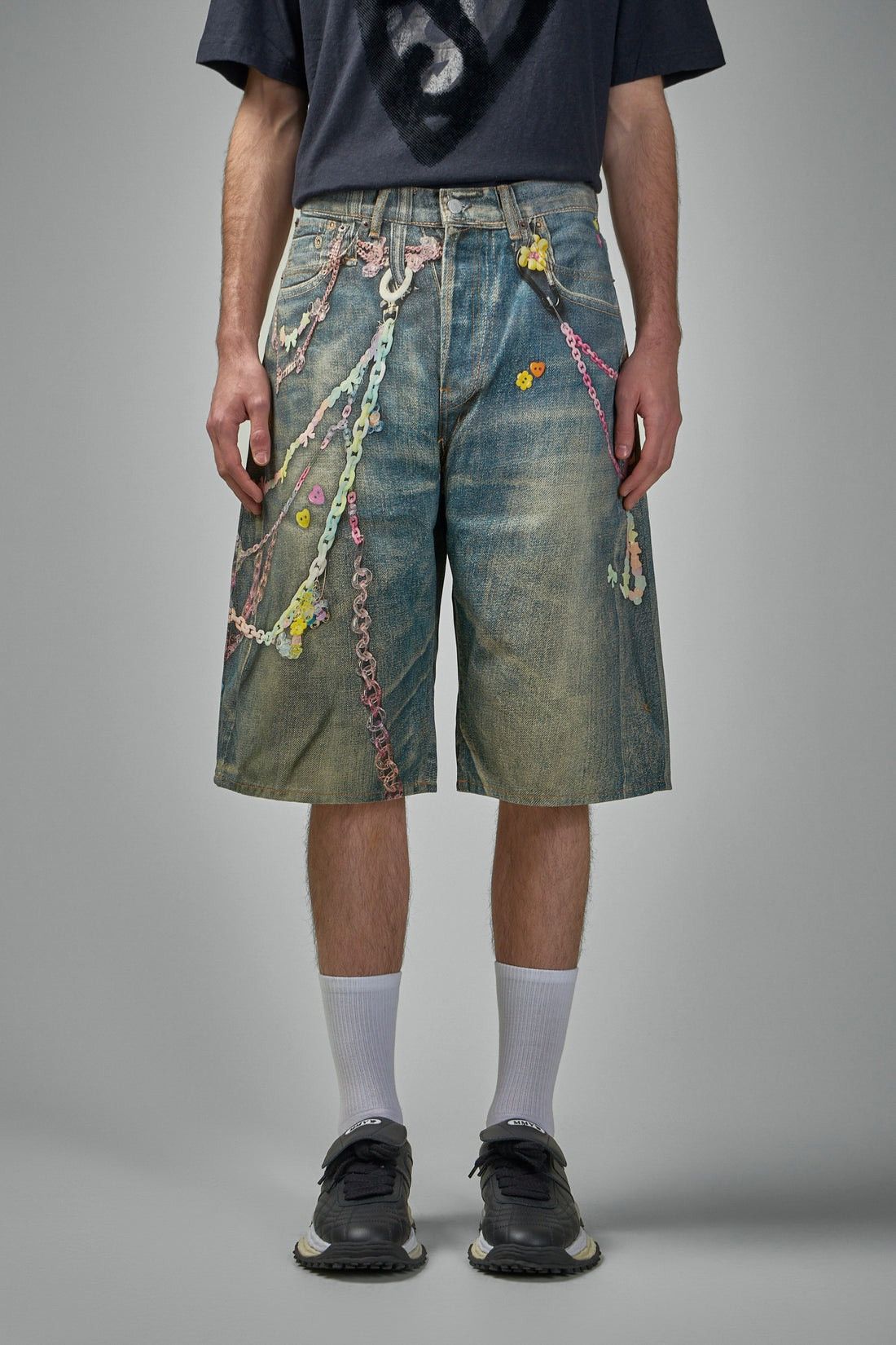 Acne Studios Acne Studios Trompe L'Oeil Denim Shorts in Blue Size US 30 / EU 46 - 6 Thumbnail