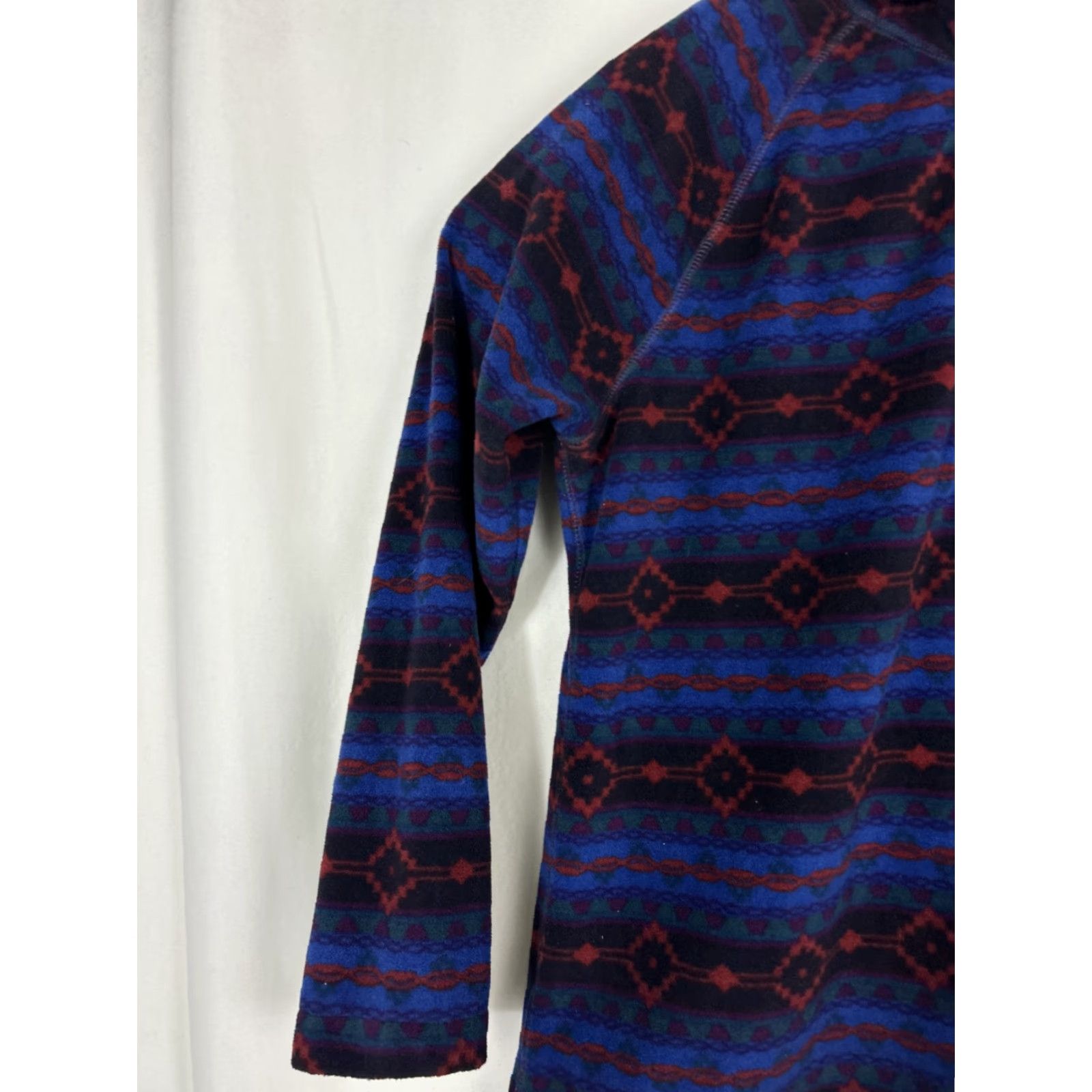 Eddie Bauer Eddie Bauer Women's Jacket 1/4 Zip Fleece Southwestern Aztec Blue Multicolor L Size L / US 10 / IT 46 - 2 Thumbnail