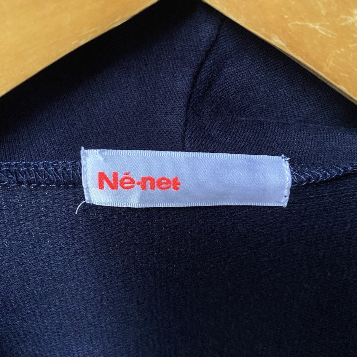 Ne-Net Ne-net Navy Zip Hoodie with Striped Sleeve Size XS / US 0-2 / IT 36-38 - 6 Thumbnail
