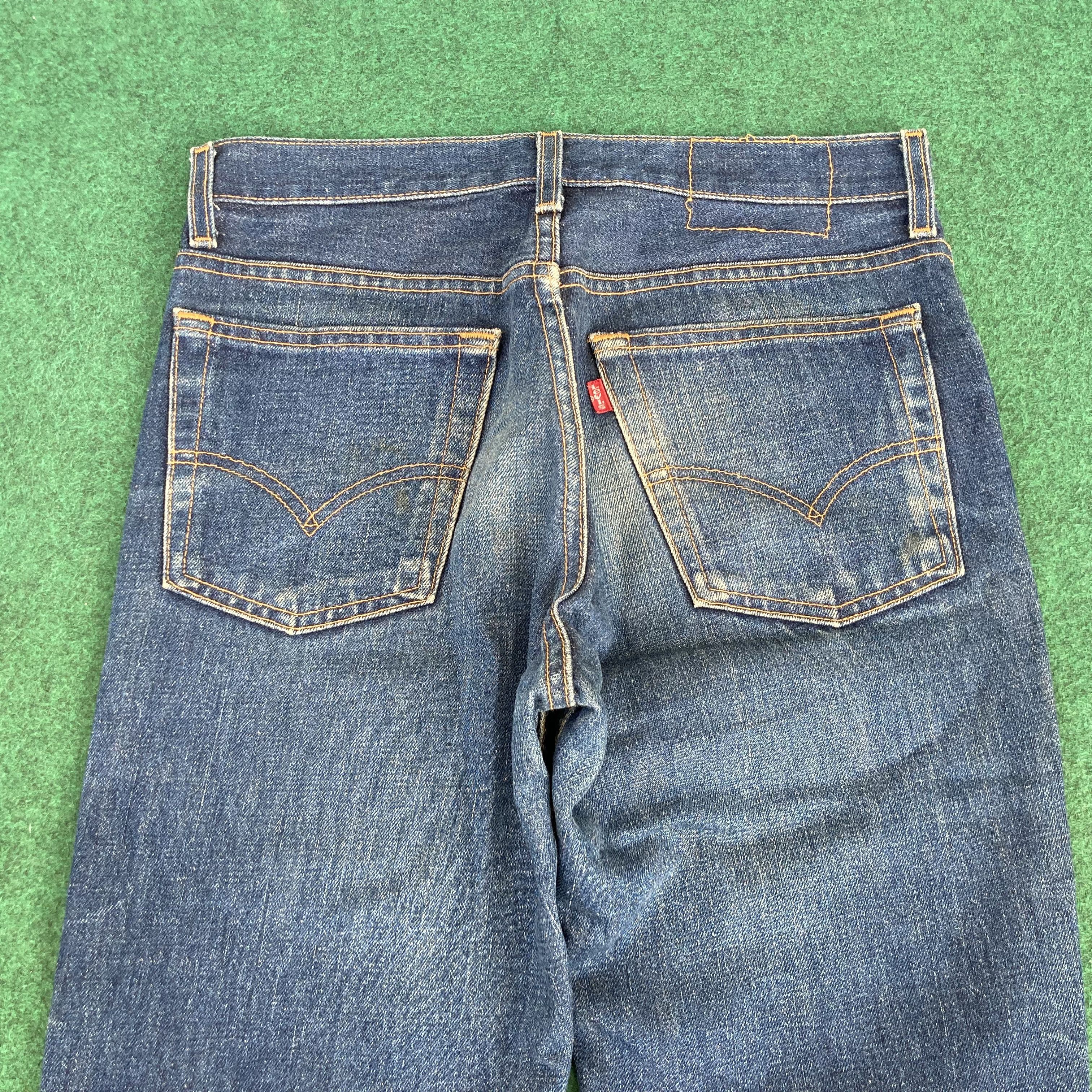 Levi's 30x33 Vtg Levis 517 Faded Blue Denim Flared Bootcut Jeans Size US 30 / EU 46 - 15 Thumbnail